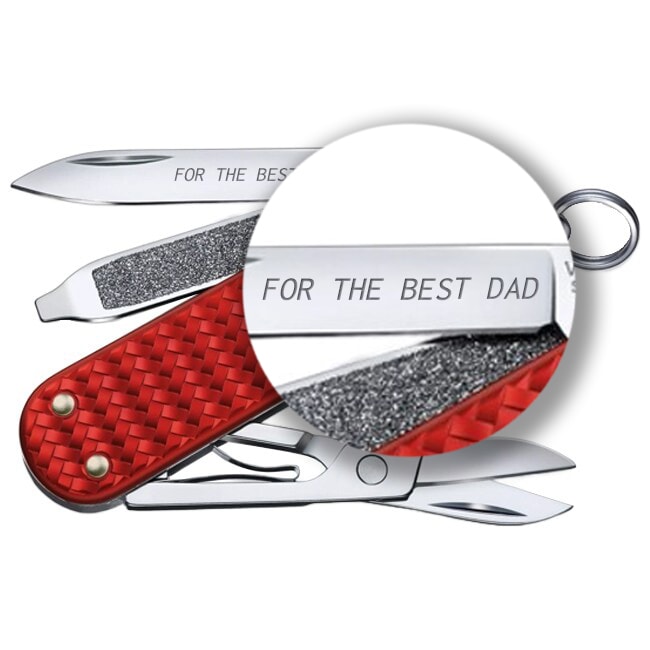 Victorinox Classic Precious Alox Pocket Knife - Iconic Red