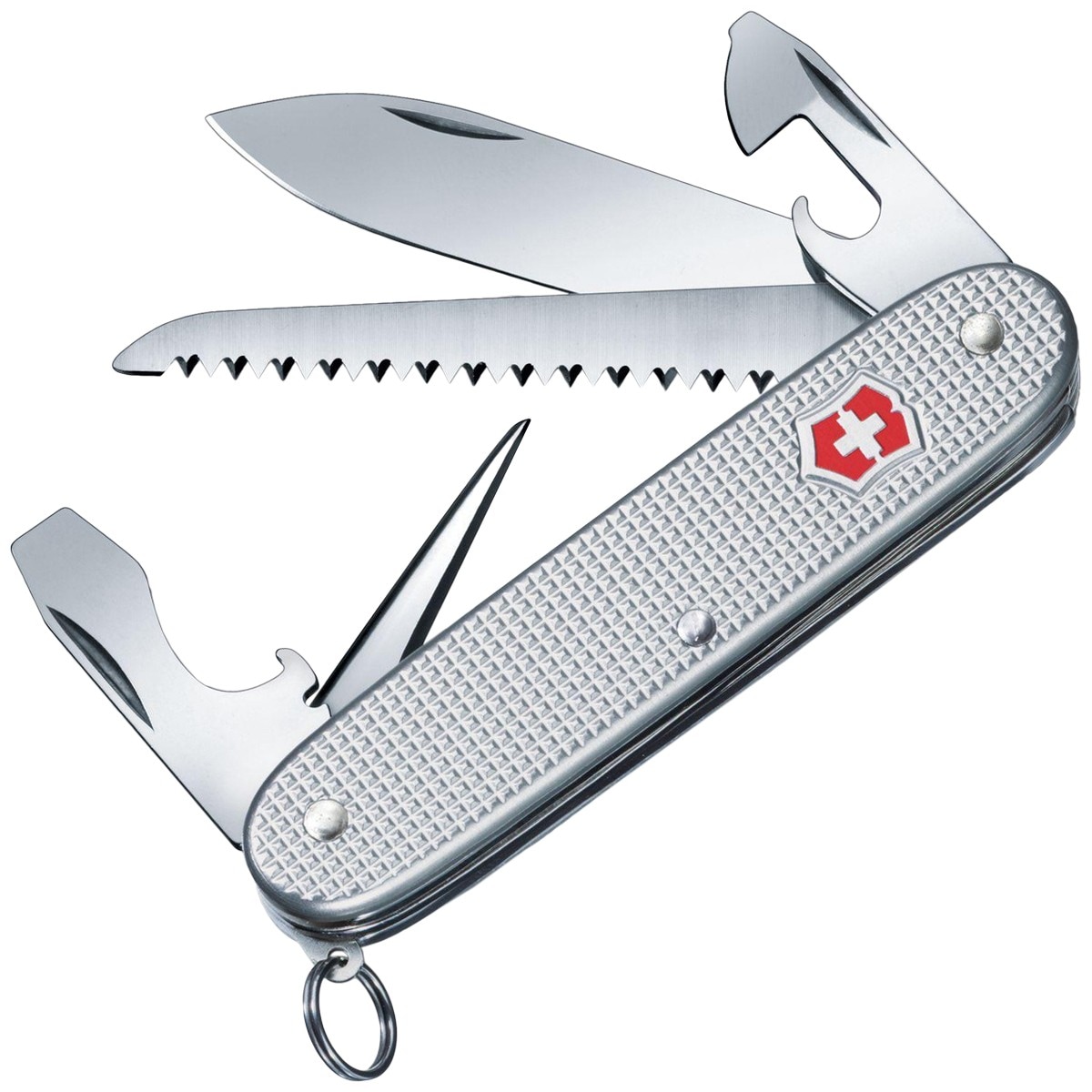 Victorinox Farmer Alox Pocket Knife - Silver