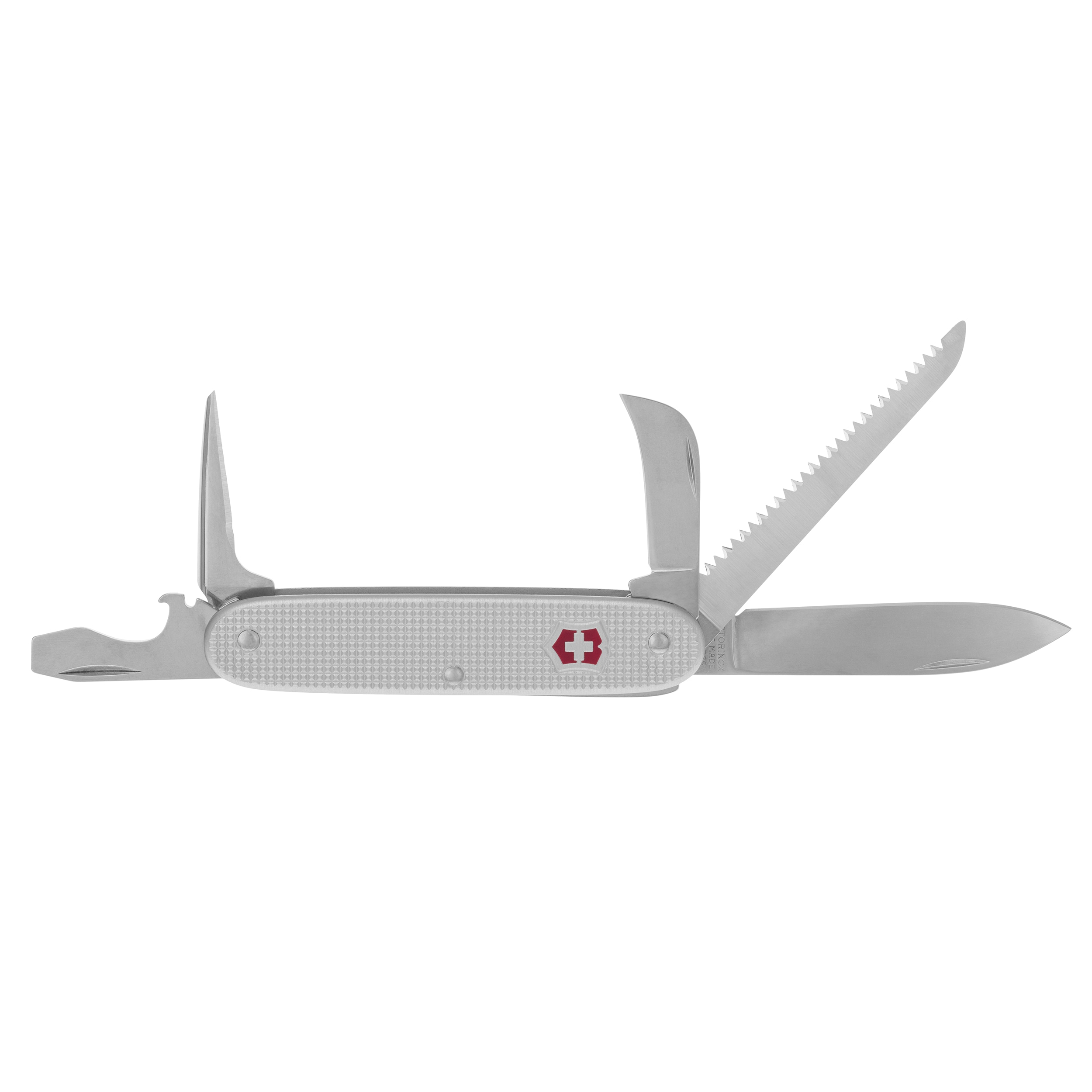 Victorinox Pioneer Swiss Army 7 Alox Pocket Knife - Silver