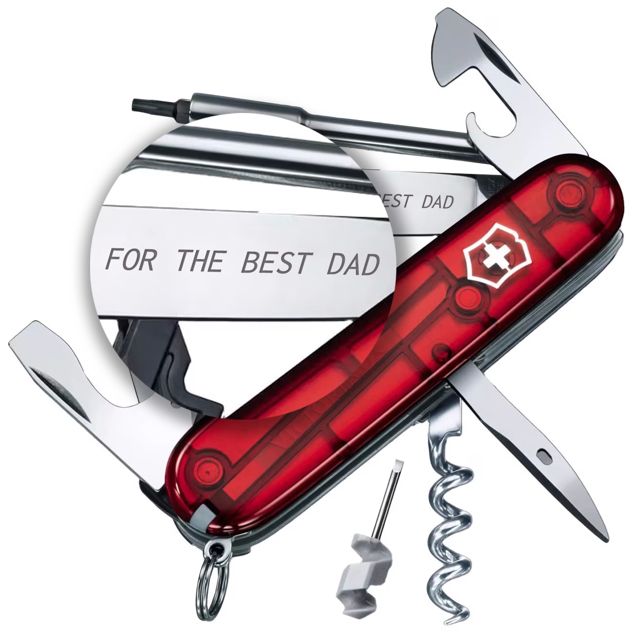 Victorinox Cyber Tool S Pocket Knife - Transparent Red