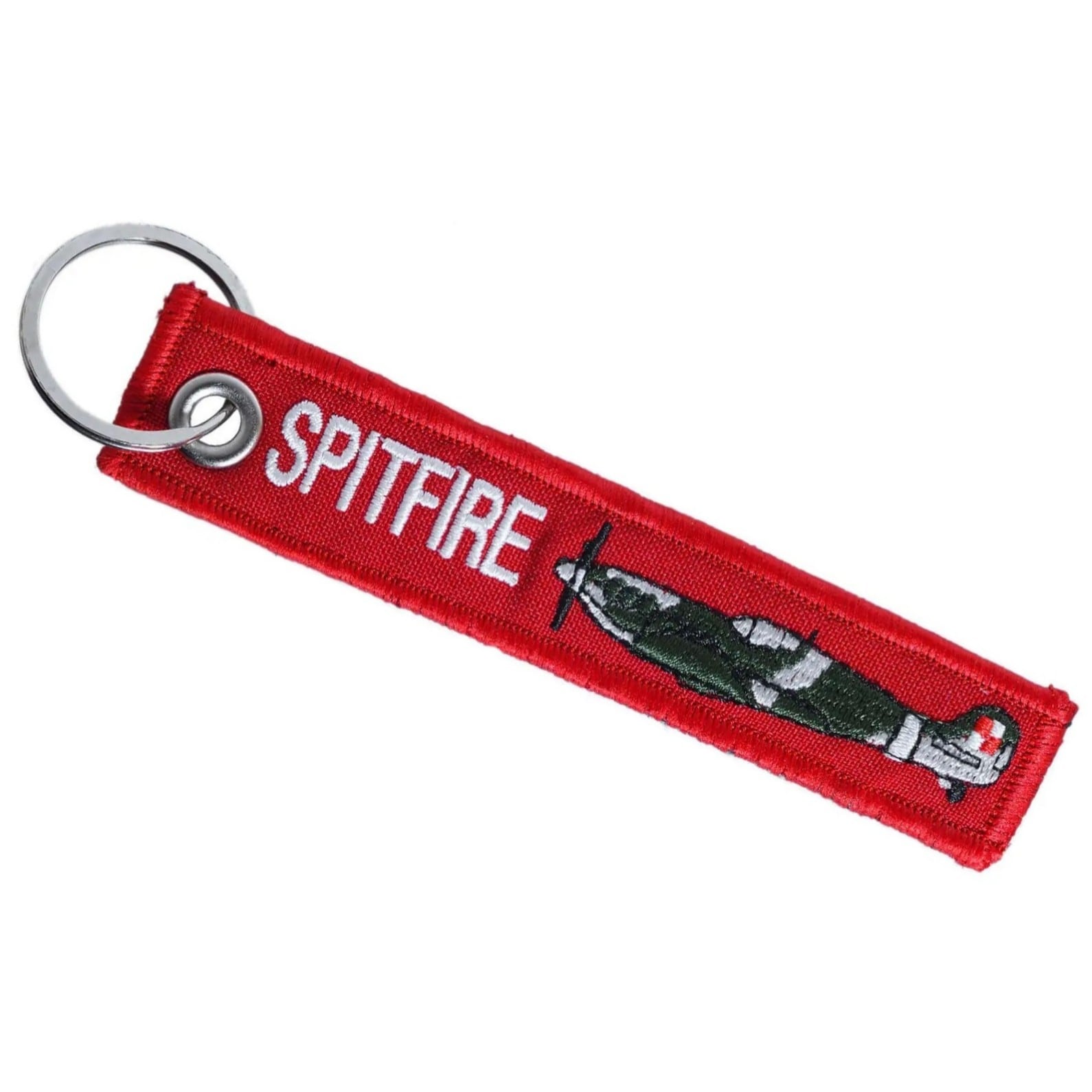 PiK Remove Before Flight Supermarine Spitfire Keychain - Red