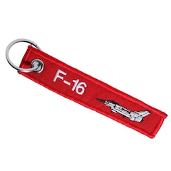 PiK Remove Before Flight F-16 Keychain - Red