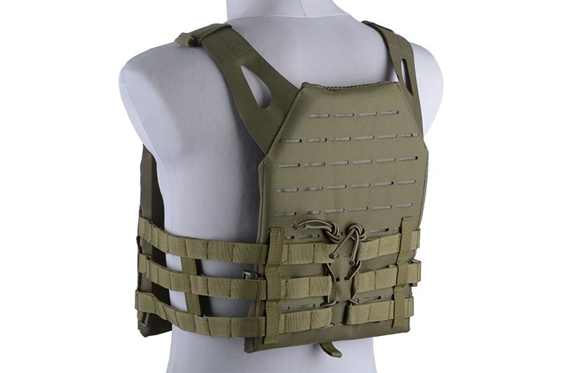 Jump Laser-Cut Tactical Vest - Olive Green