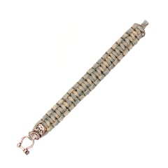 101 Inc. Skull Beard Paracrod Bracelet - Bronze