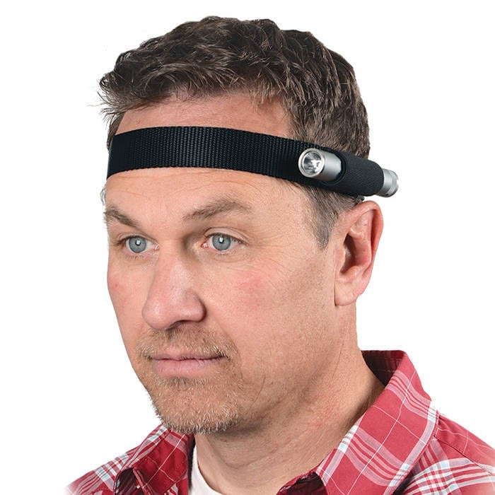 Nite Ize Headband with flashlight holder - Black