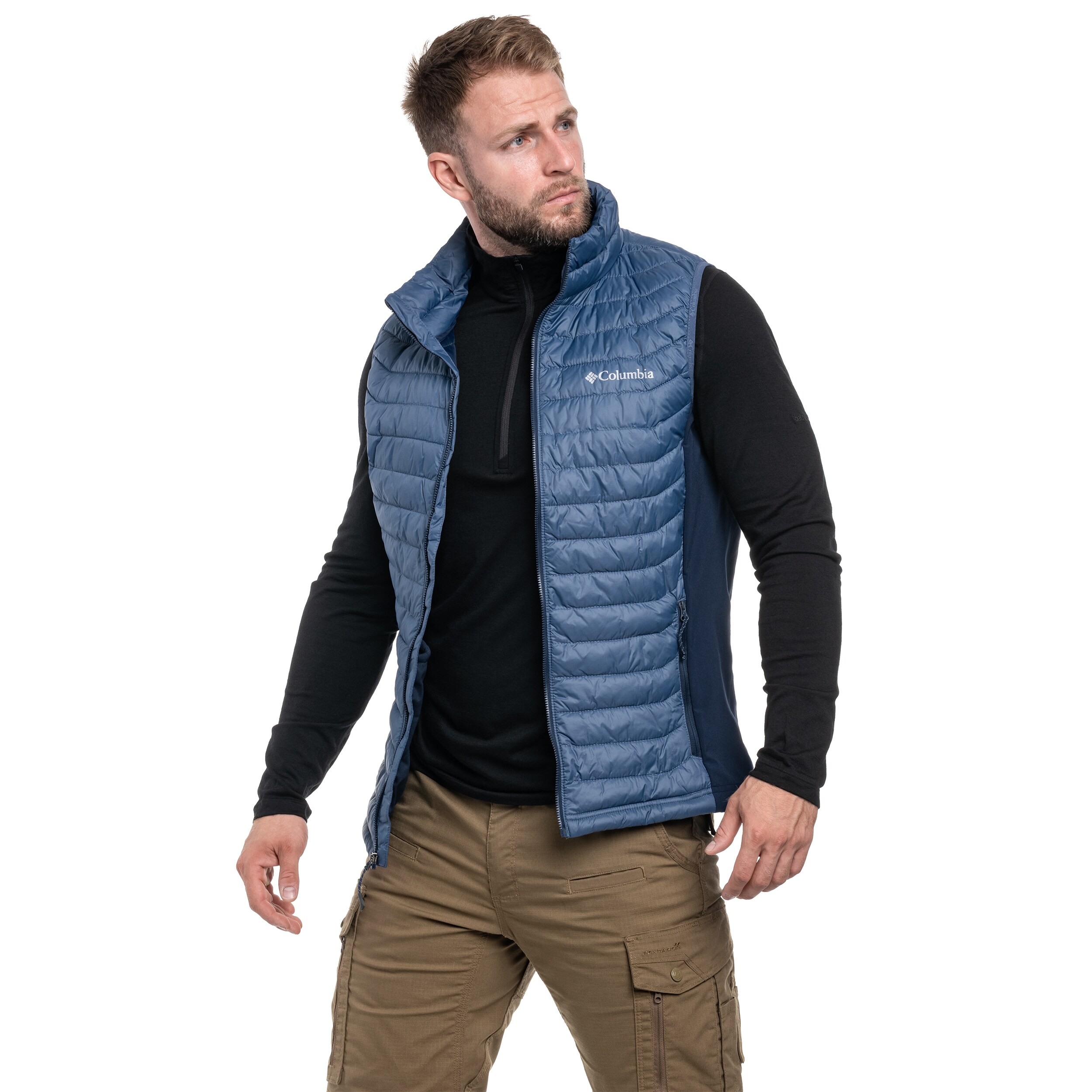 Columbia Powder Pass Vest - Dark Mountain/Collegiate Navy