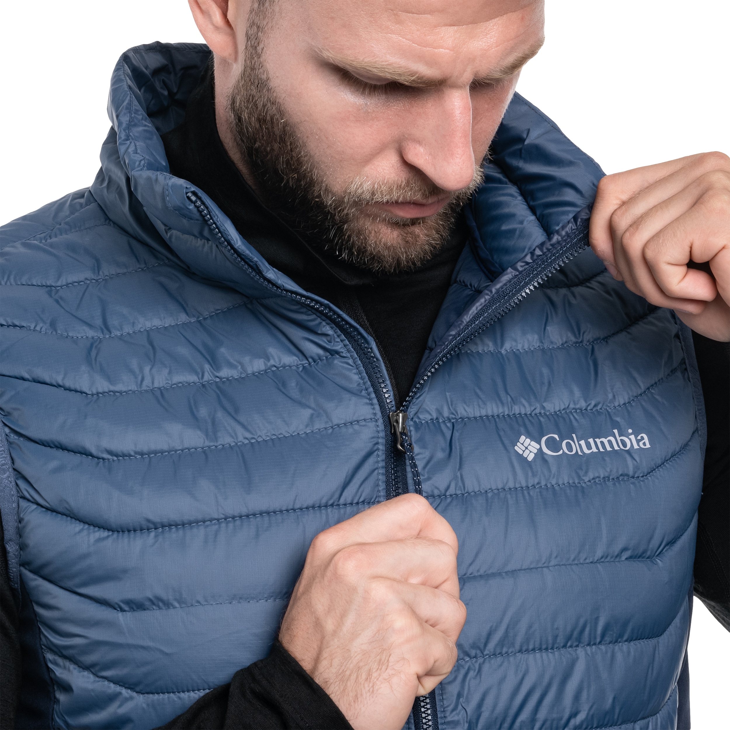 Columbia Powder Pass Vest - Dark Mountain/Collegiate Navy