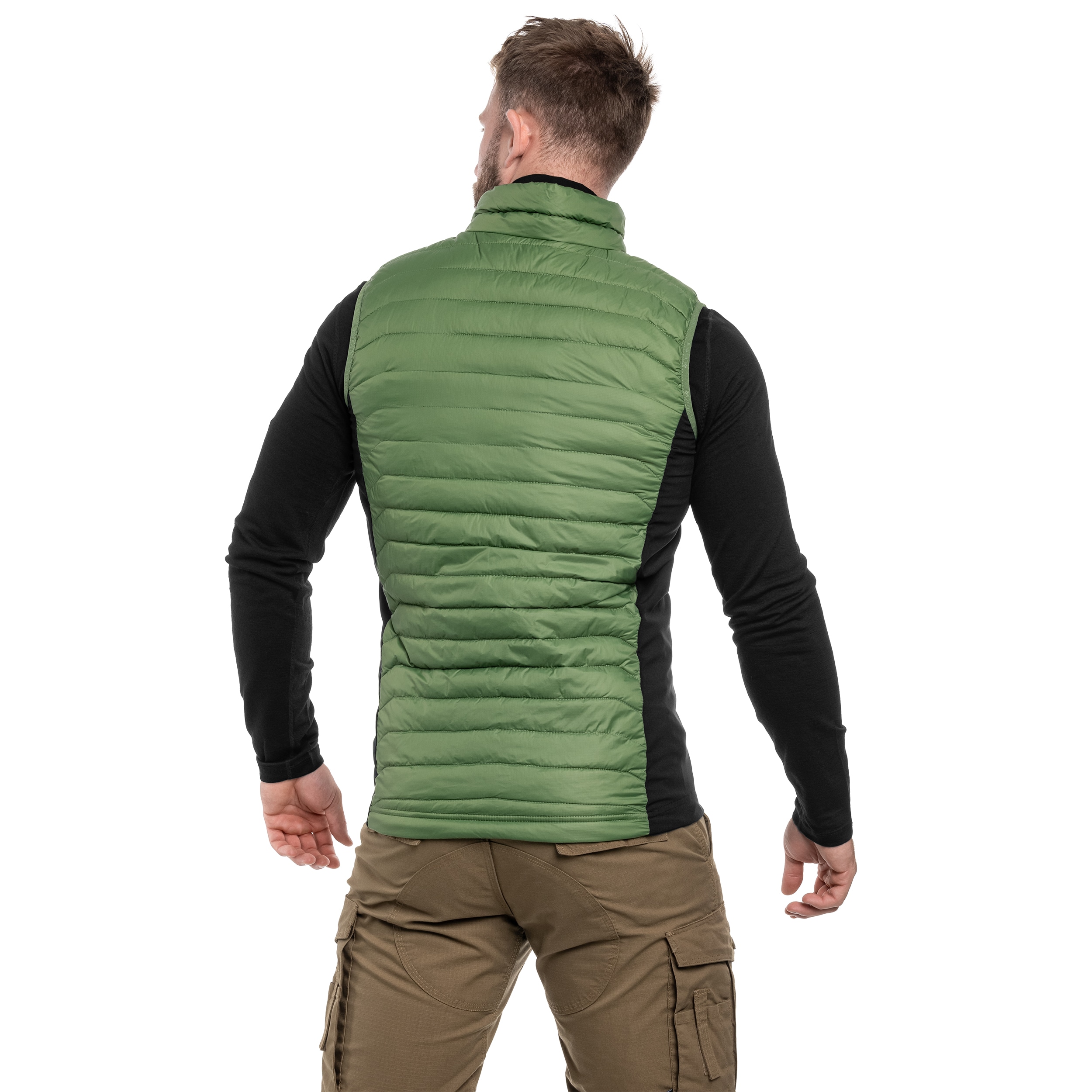 Columbia Powder Pass Vest - Canteen/Black