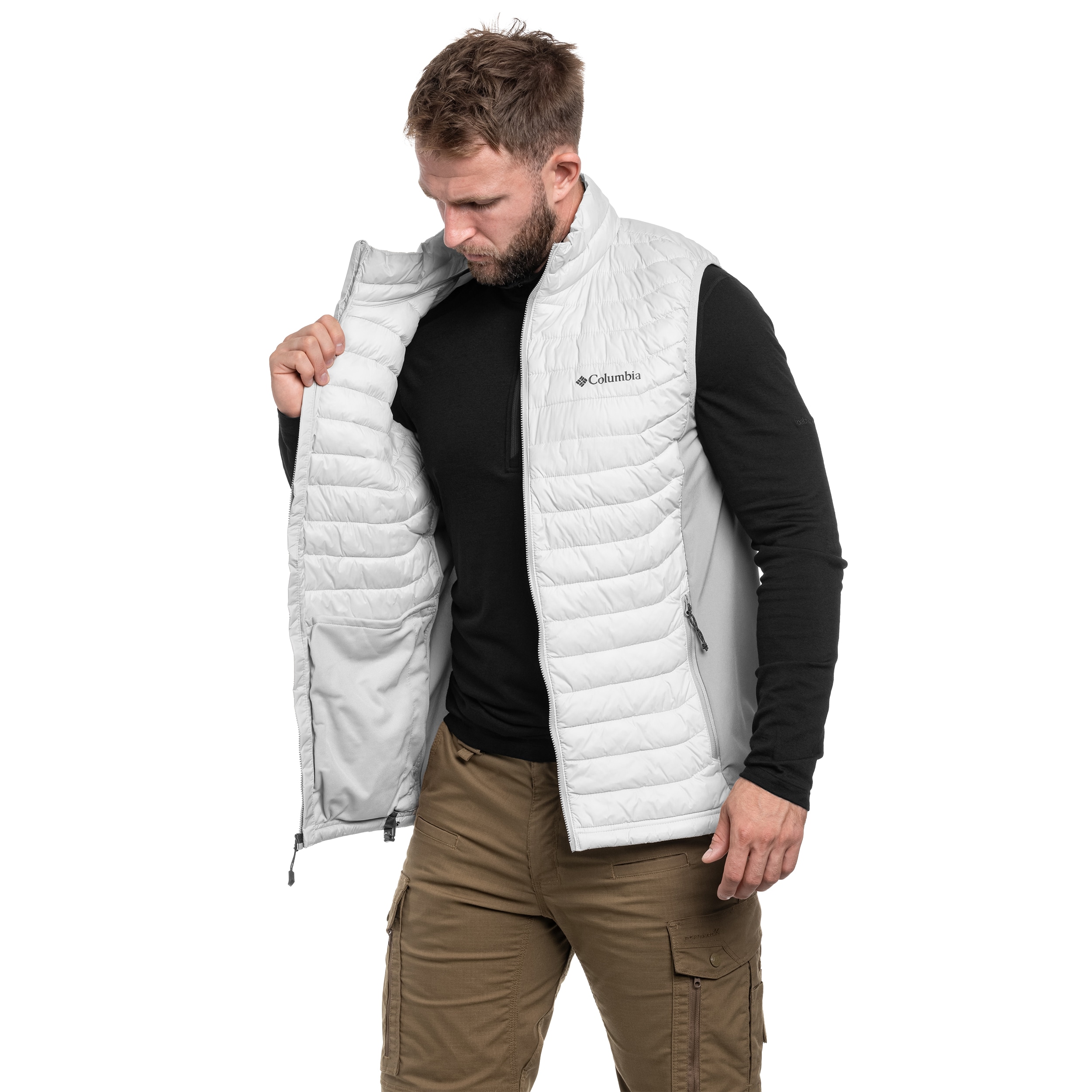 Columbia Powder Pass Vest - Dark Stone/Flint Grey