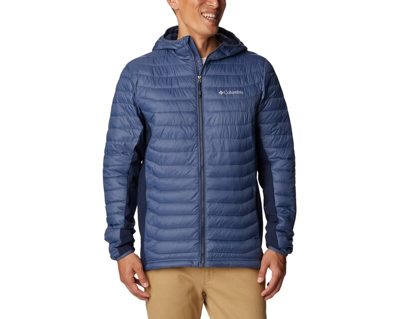 Columbia Powder Pass Hooded Hybrid Down Jacket Dark Mountain