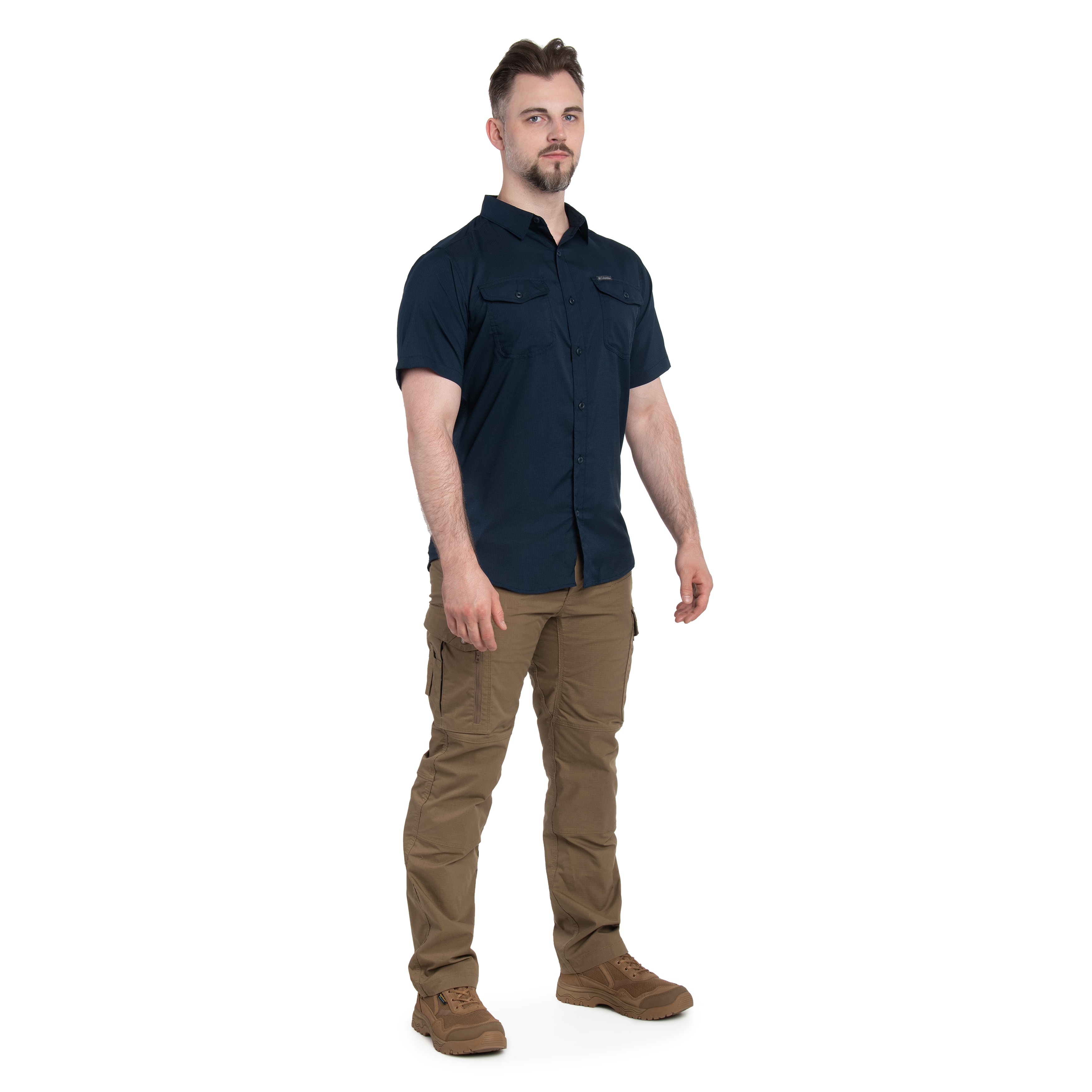 Columbia Utilizer II Solid Short Sleeve Shirt - Collegiate Navy