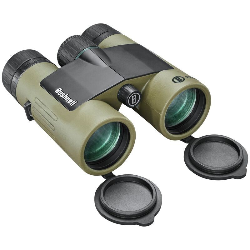 Bushnell Prime 10x42 Roof Binoculars + Vault cover - Green