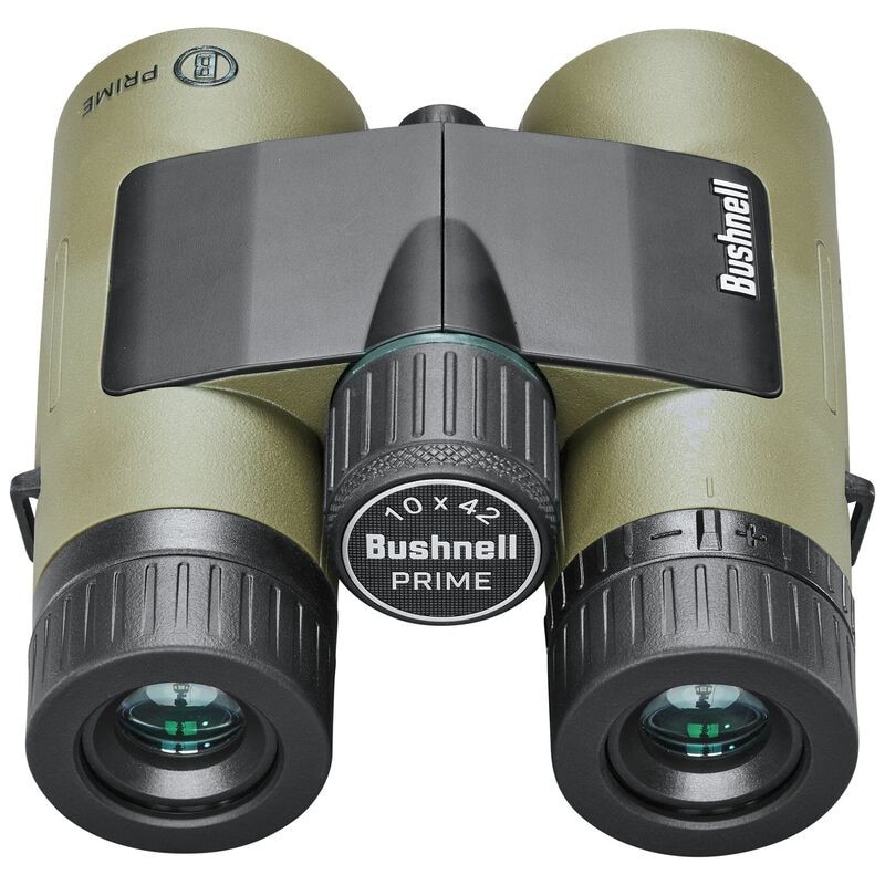 Bushnell Prime 10x42 Roof Binoculars + Vault cover - Green