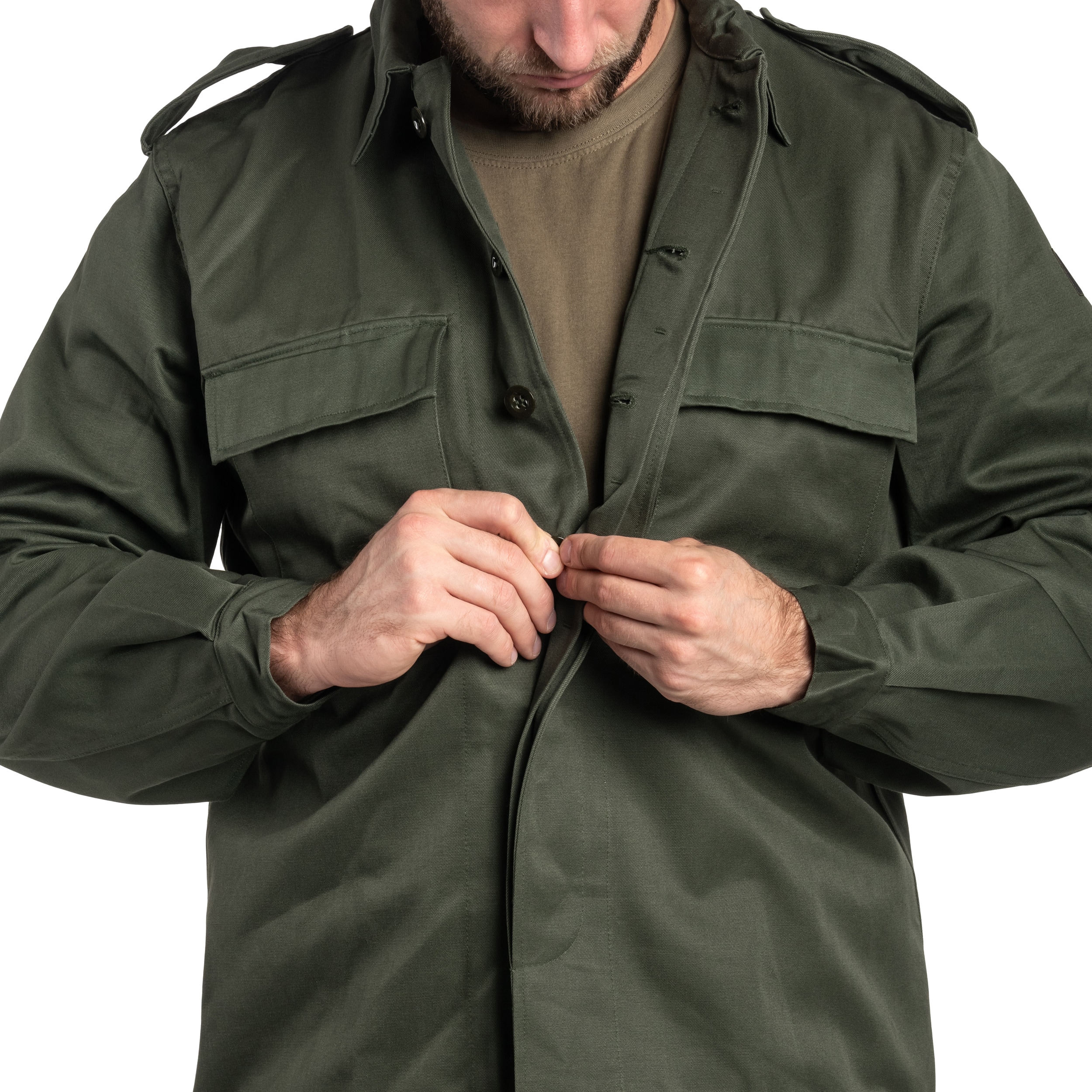 BE BDU OD Green Military Sweatshirt - like new - Military Surplus