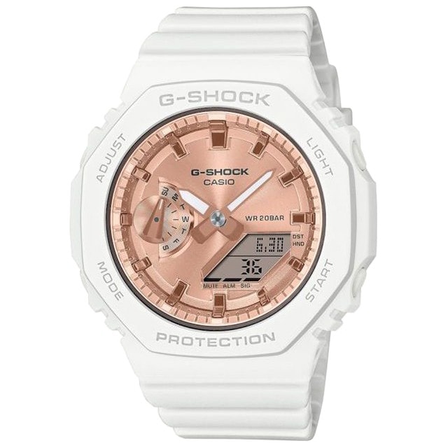 Casio G Shock GMA S2100MD 7AER Women s Watch Golden Rose White Buy Online MILITARY.EU Shop