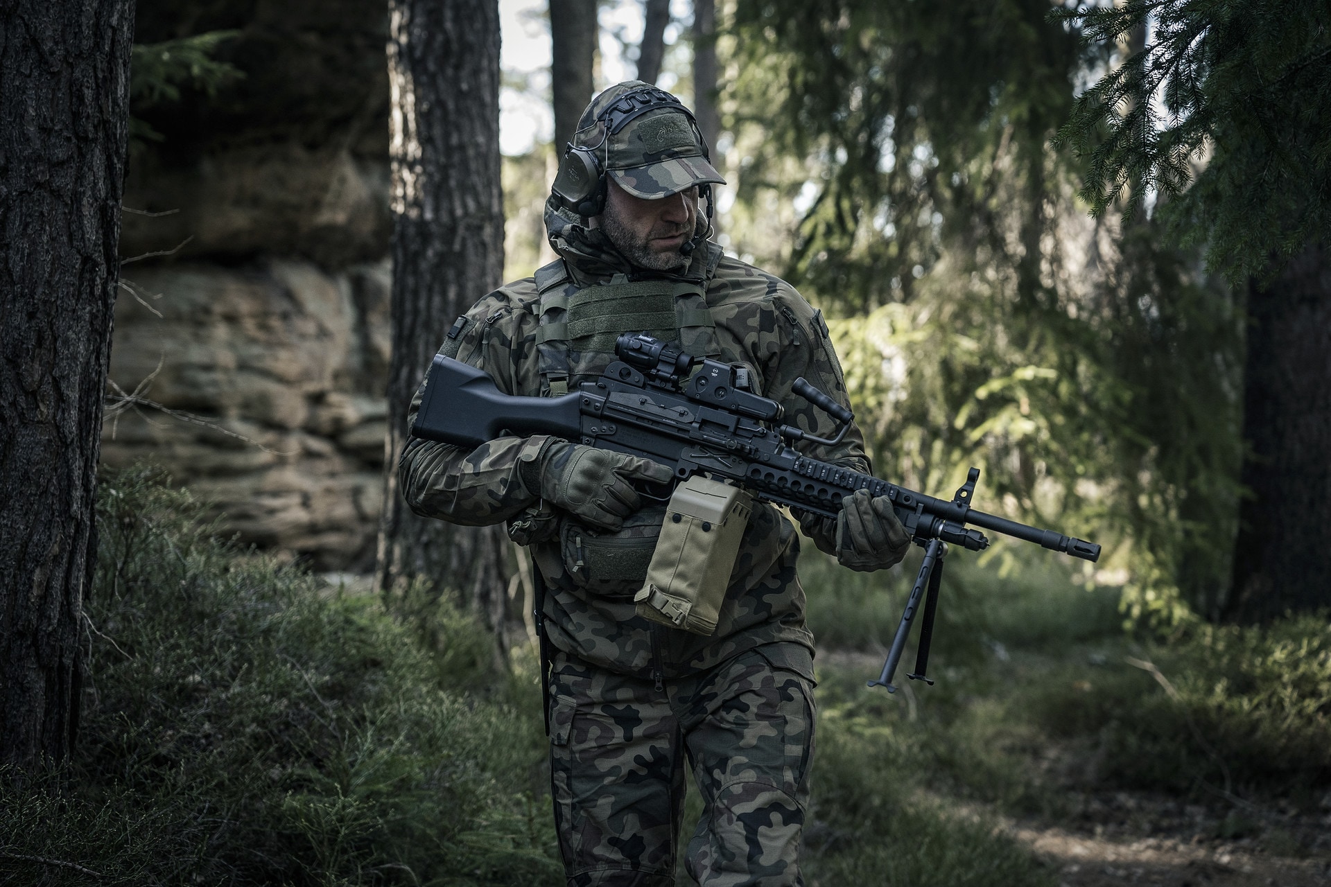 Helikon Trooper StormStretch Softshell MK2 Jacket - wz.93 Pantera PL Woodland