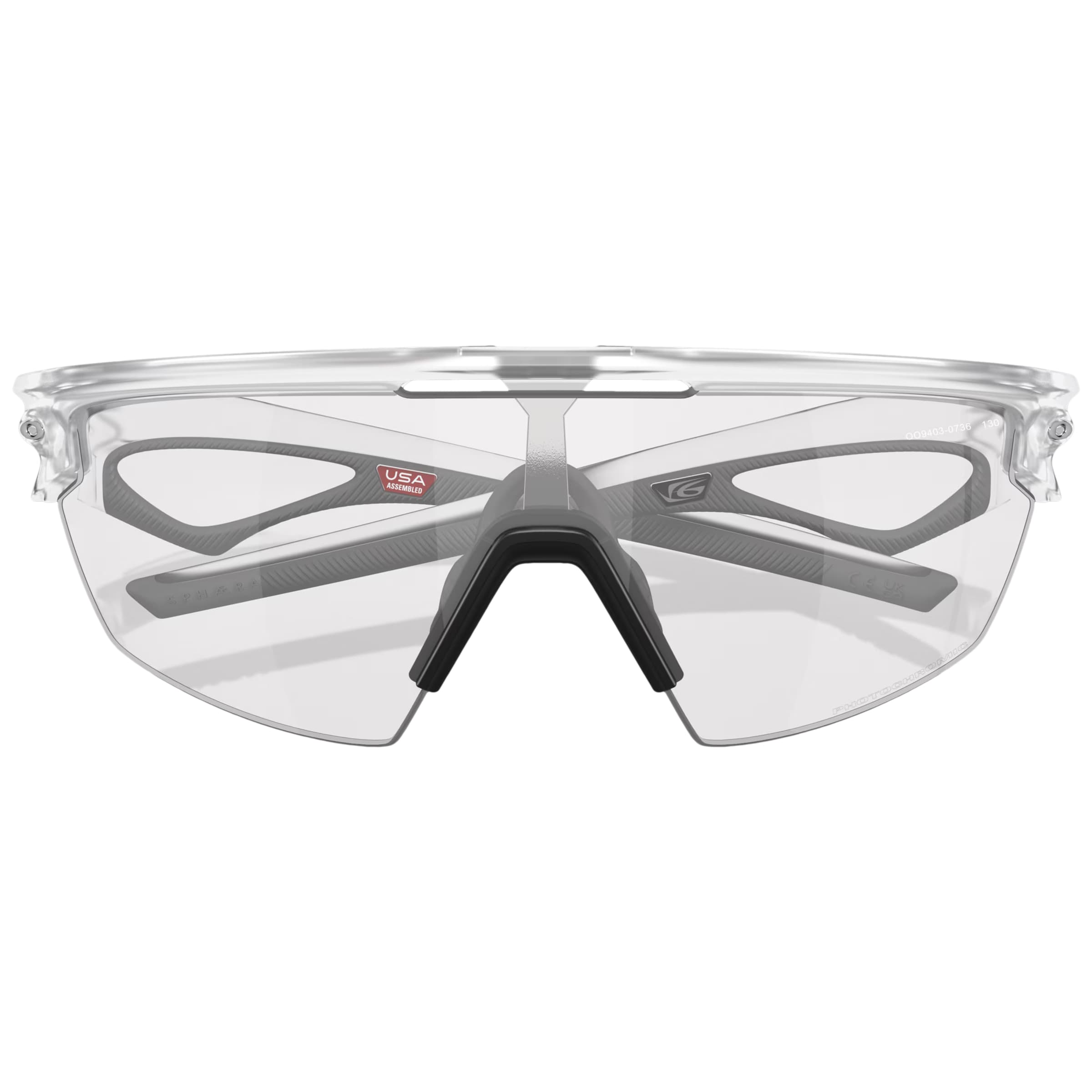 Oakley Sphaera Sunglasses - Matte Clear/Iridium Photochromic