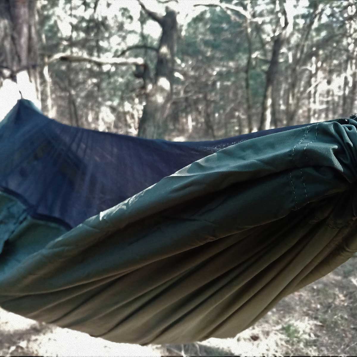 TigerWood Dragonfly V2 Ultralight Hammock with Mosquito Net Green