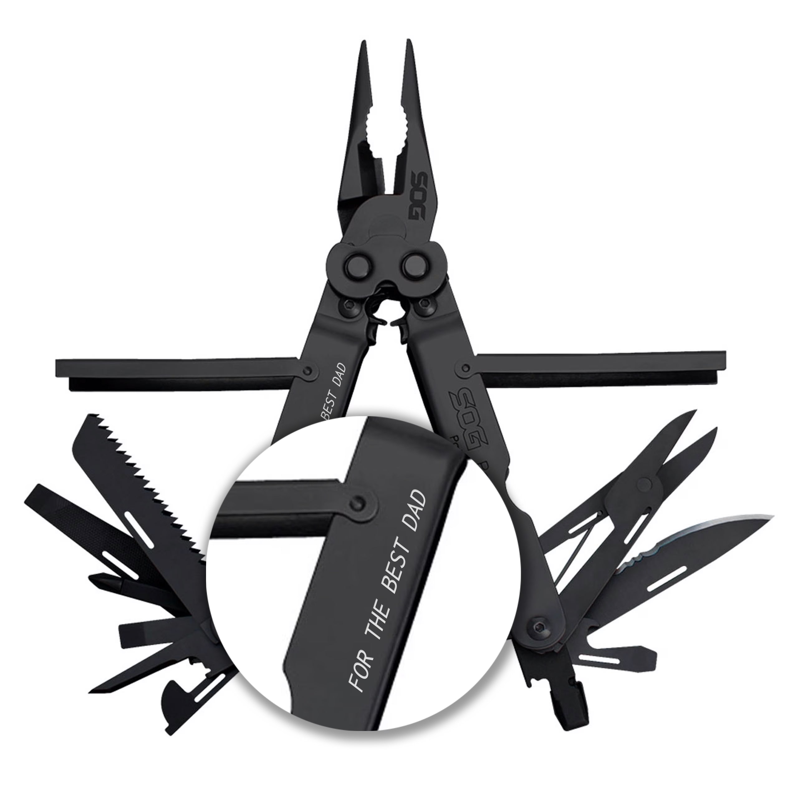 SOG PowerLock Scissors Multitool - Black