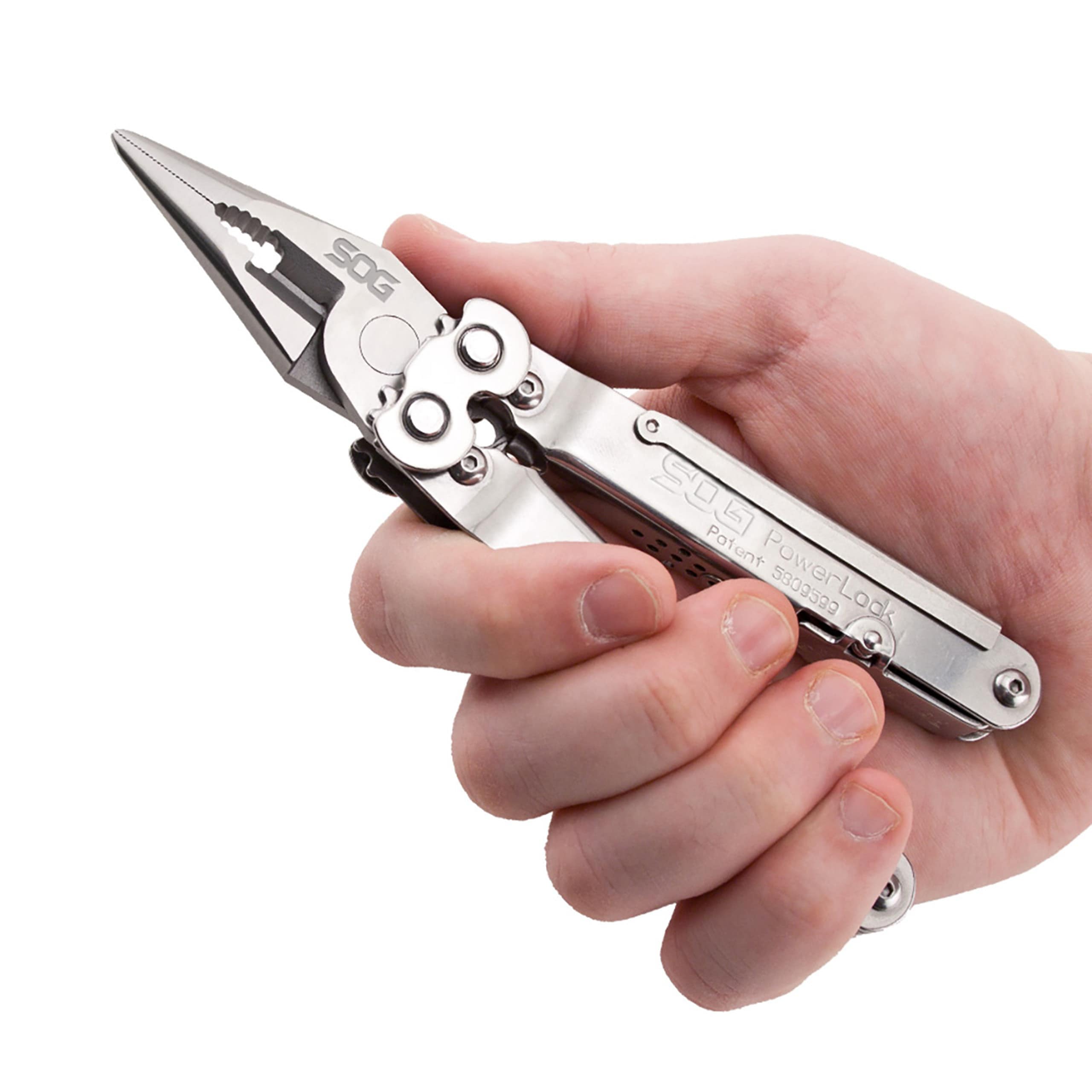 SOG PowerLock Scissors Multitool - Satin