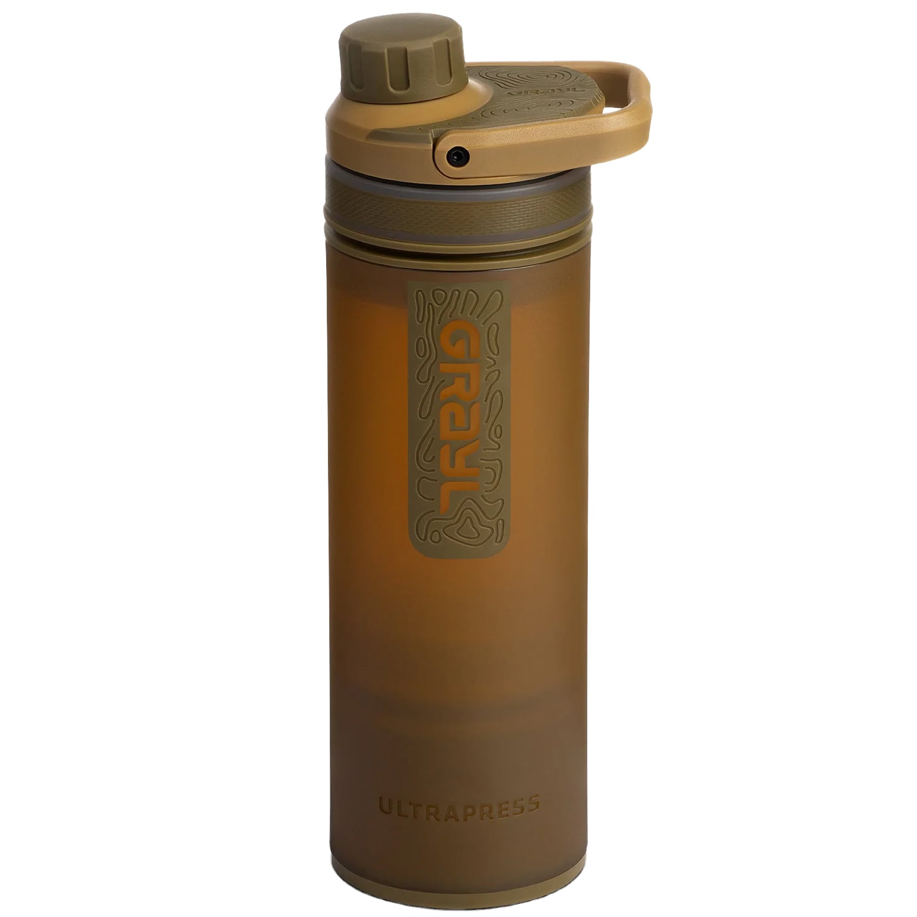 Grayl UltraPress Filter Bottle 500 ml - Coyote Brown