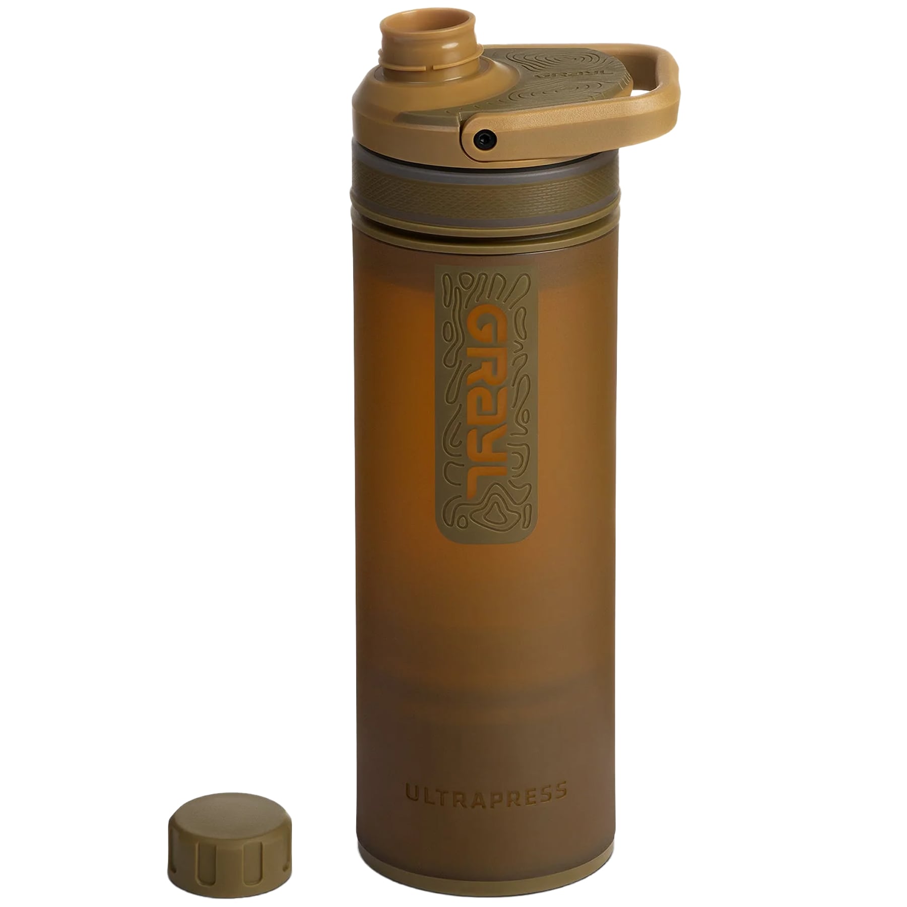 Grayl UltraPress Filter Bottle 500 ml - Coyote Brown