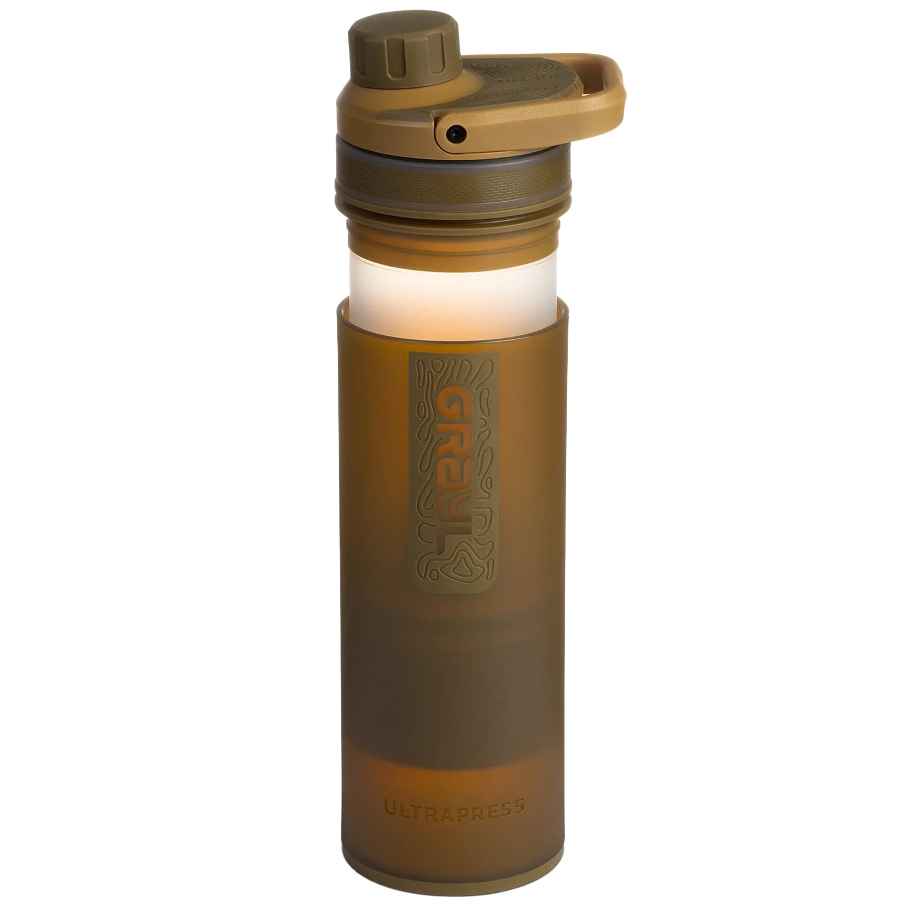 Grayl UltraPress Filter Bottle 500 ml - Coyote Brown