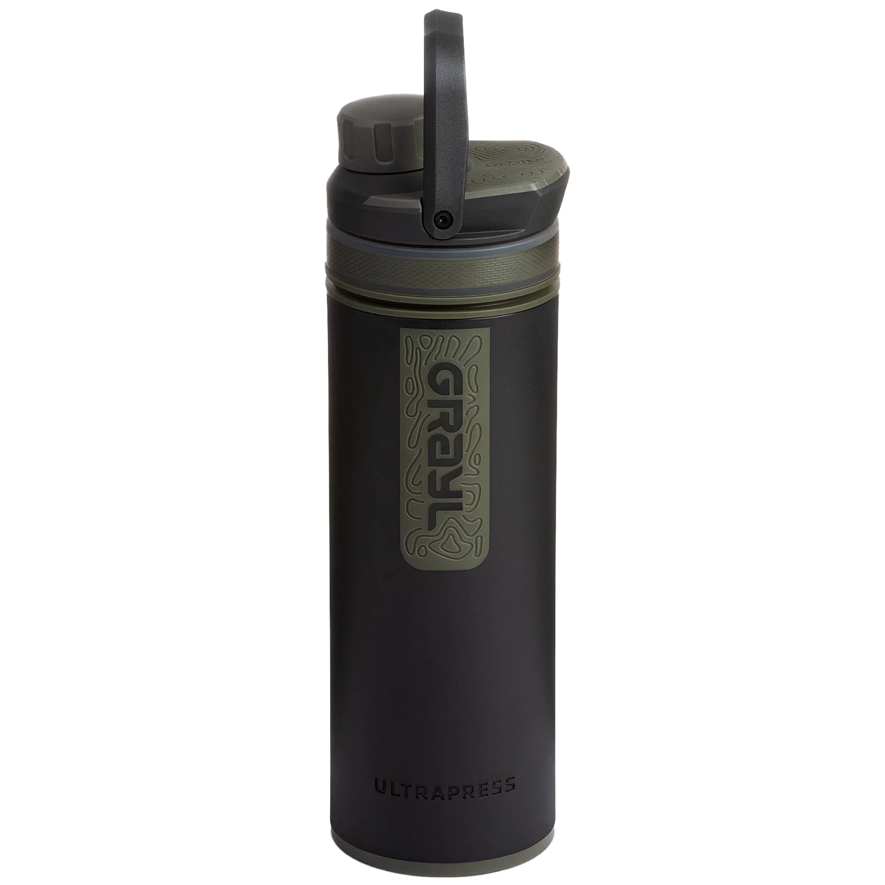 Grayl UltraPress Filter Bottle 500 ml - Camp Black