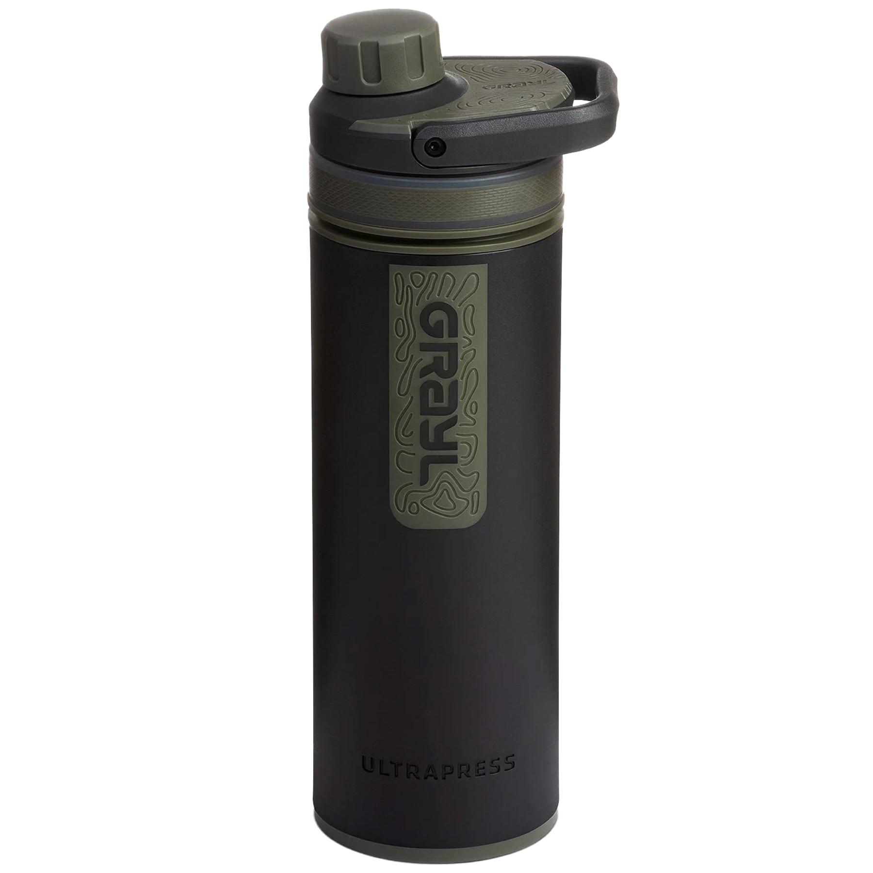 Grayl UltraPress Filter Bottle 500 ml - Camp Black