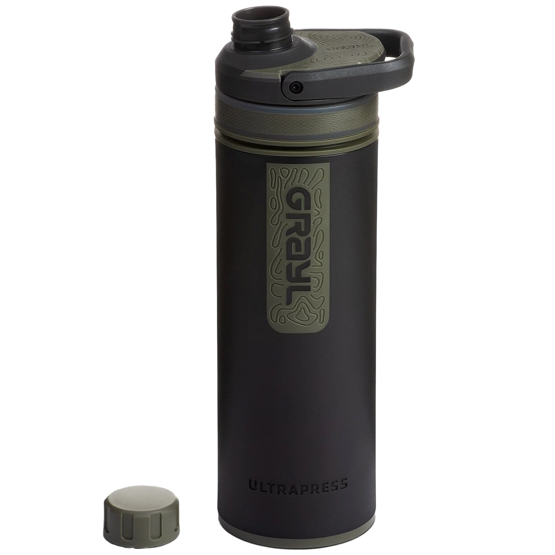 Grayl UltraPress Filter Bottle 500 ml - Camp Black