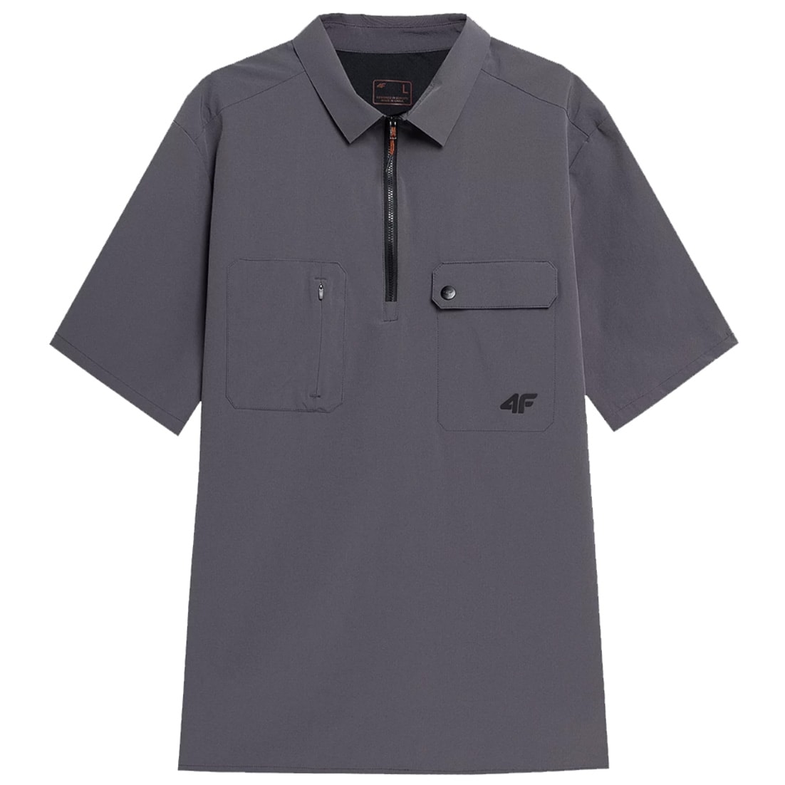 4F KDM060 Short Sleeve Trekking Shirt - Anthracite