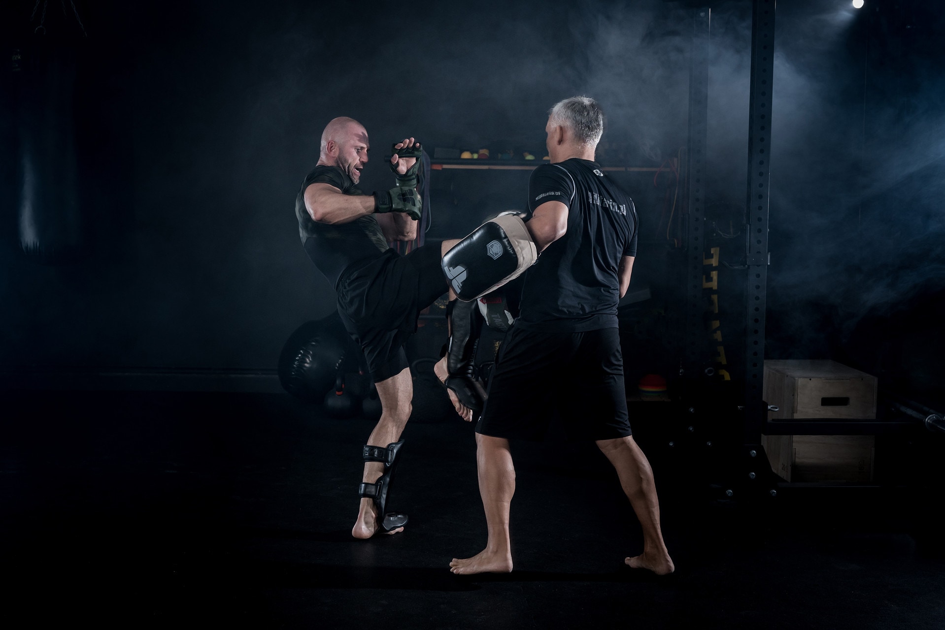 Fighter Thai Ergo Tibia, Shin and Foot Protectors - Black