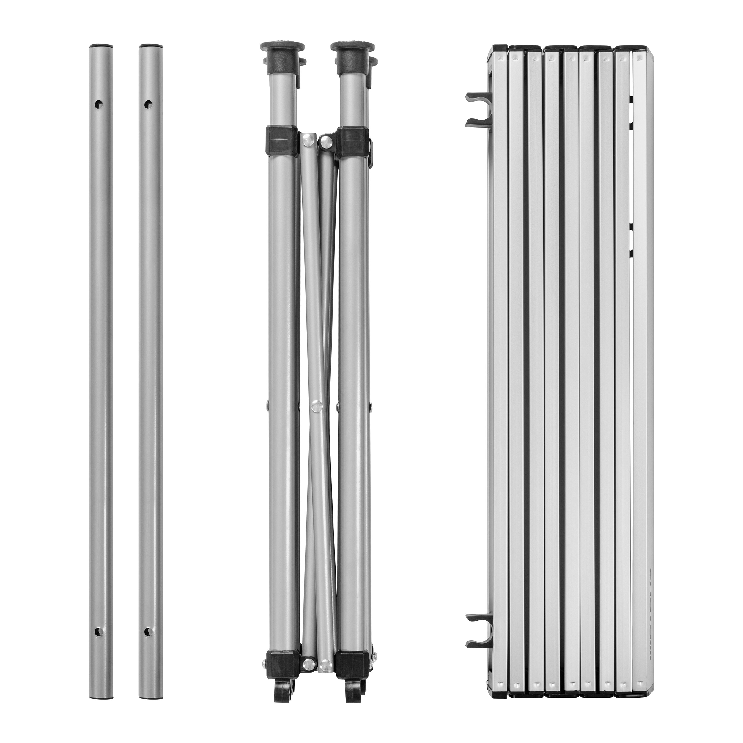 Meteor Bankada Folding Table - Silver