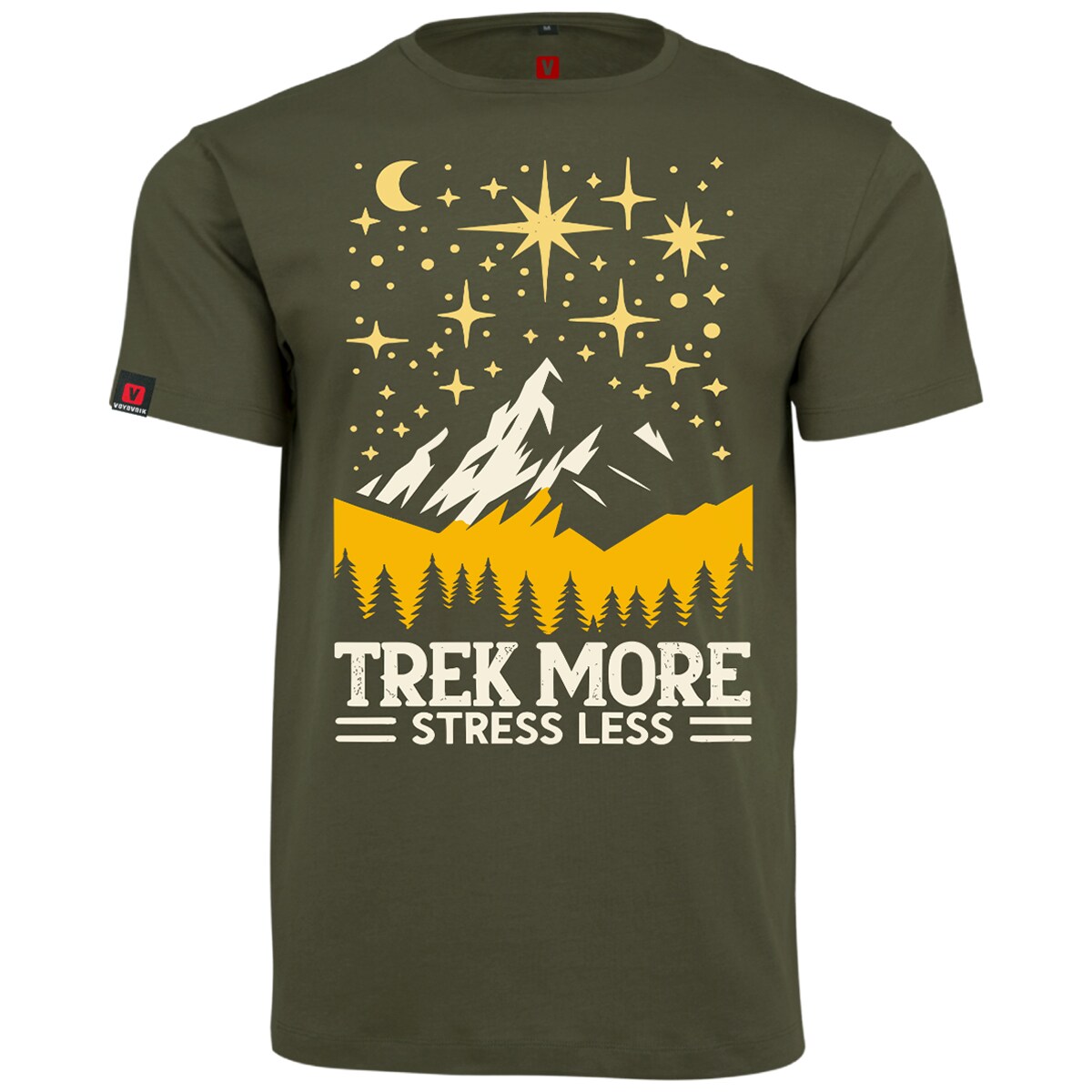 Voyovnik Night Sky T-shirt - Olive