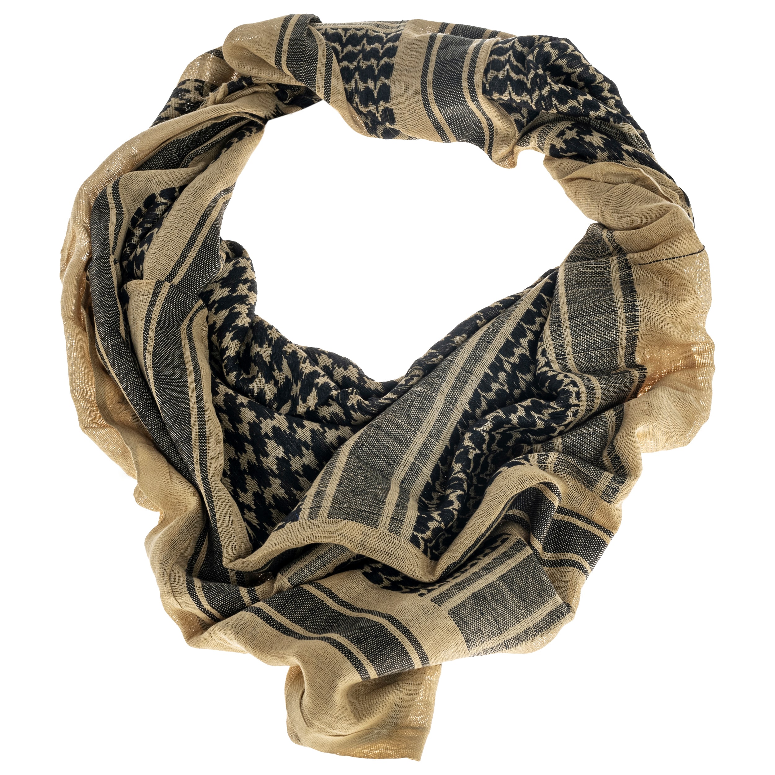 Mil-Tec Shemagh Protective Scarf - Khaki/Black