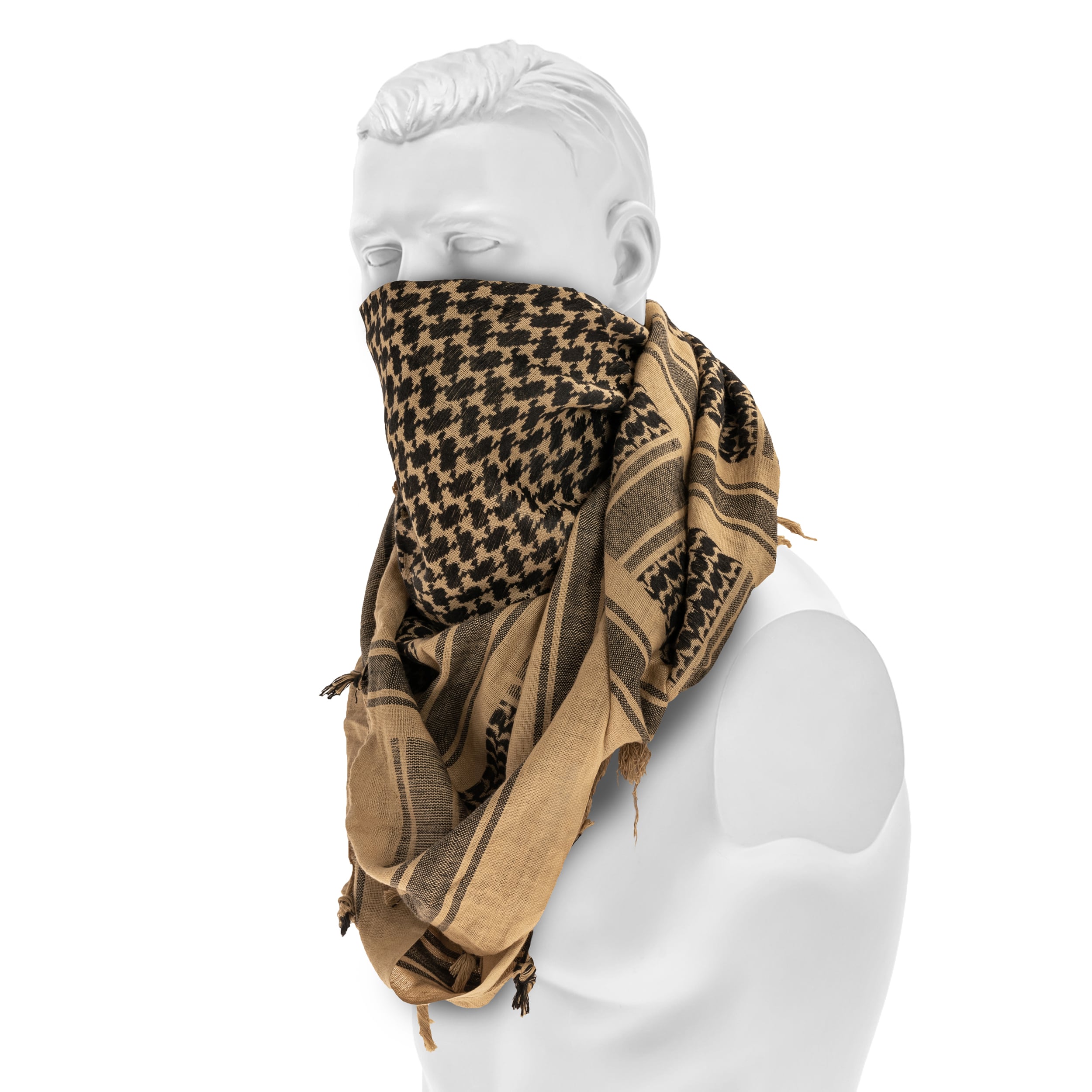 Mil-Tec Shemagh Protective Scarf - Khaki/Black