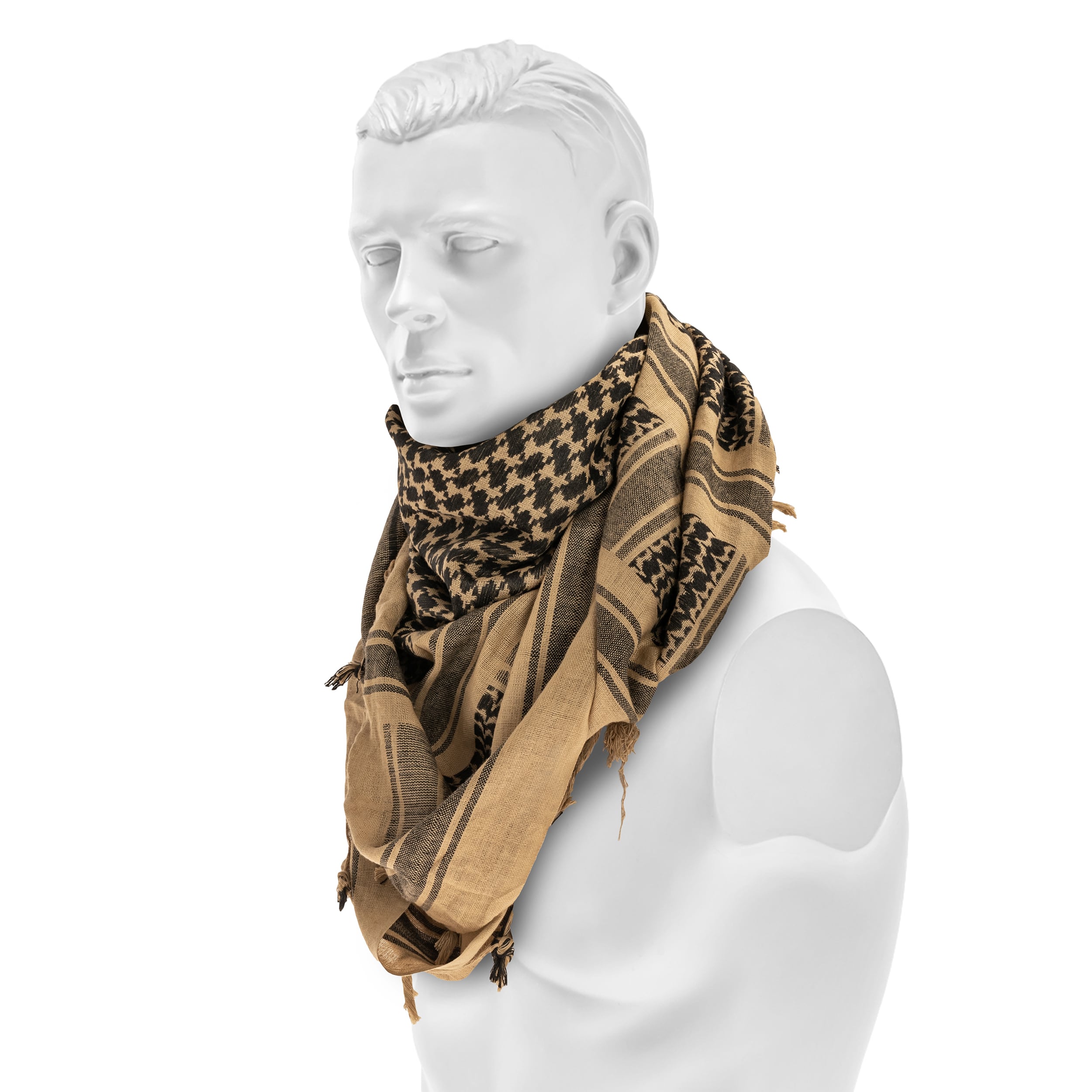 Mil-Tec Shemagh Protective Scarf - Khaki/Black