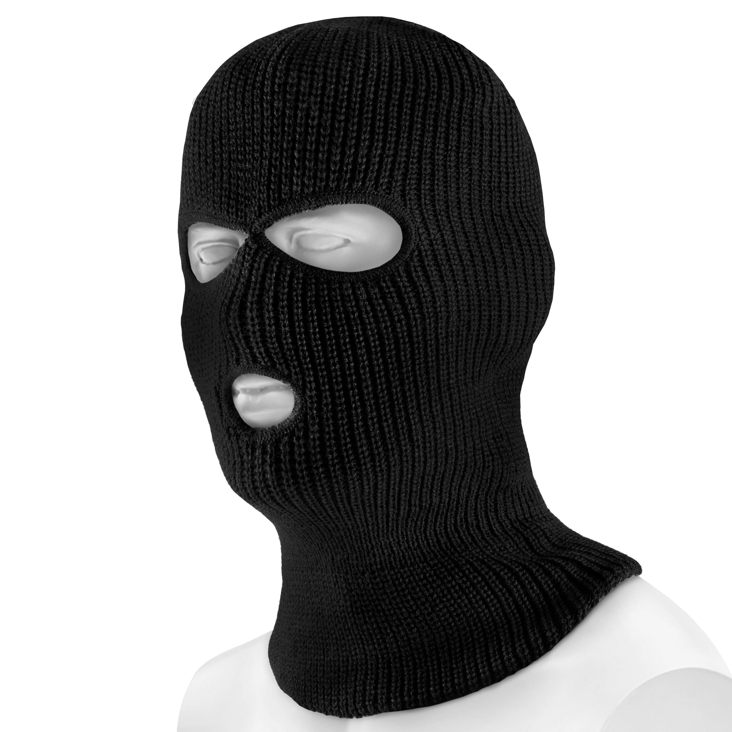 Mil-Tec 3-hole Winter Balaclava - Black