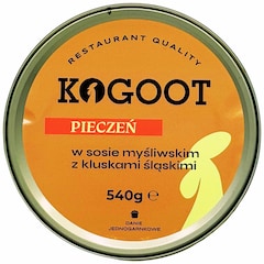 Kogoot Canned Food - Roast meat in hunter's sauce with Silesian potato dumplings 540 g