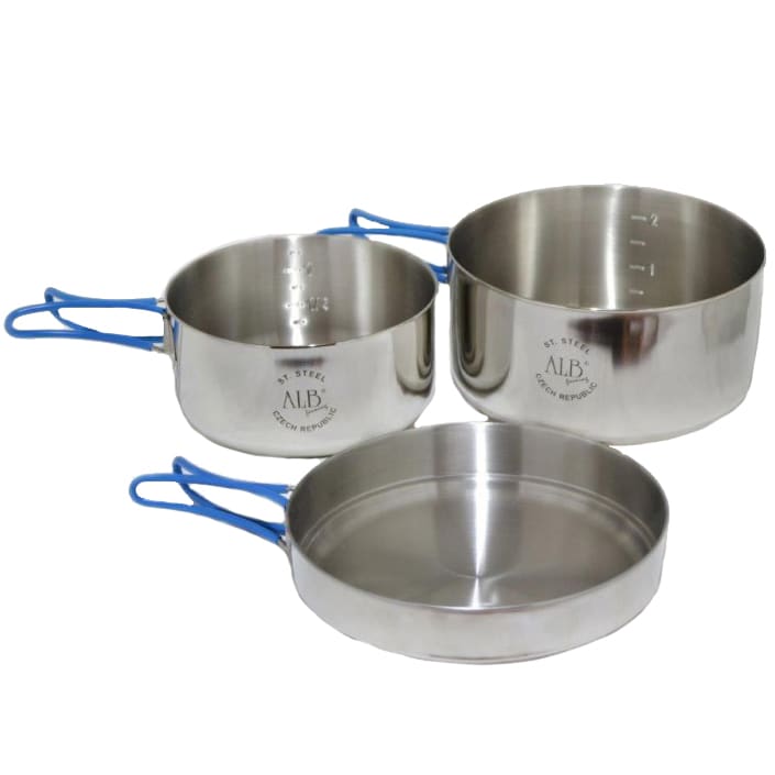 3-piece ALB K2 travel cookware set