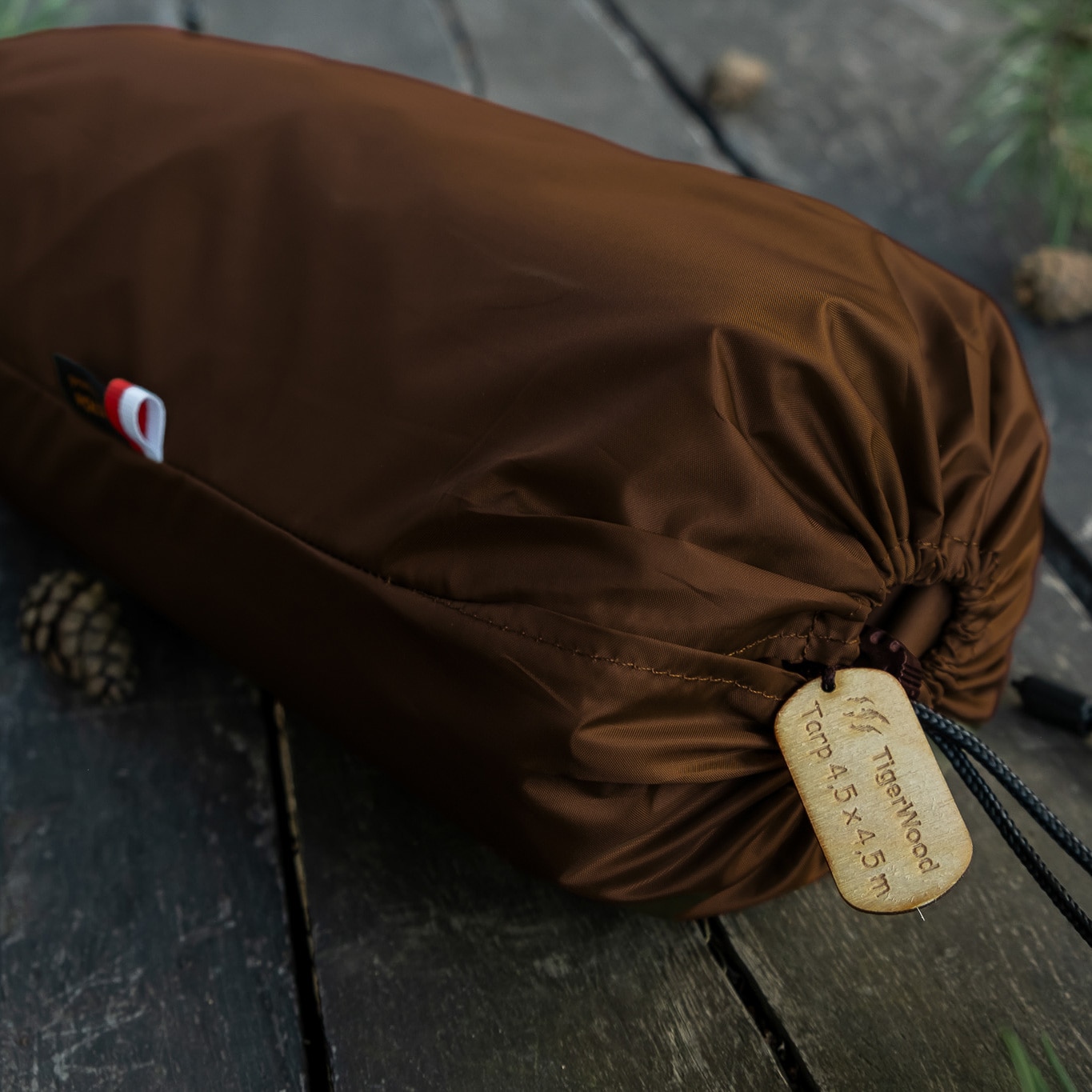 TigerWood Termo Tarp Camping Tarp 4.5 x 4.5 m - Brown