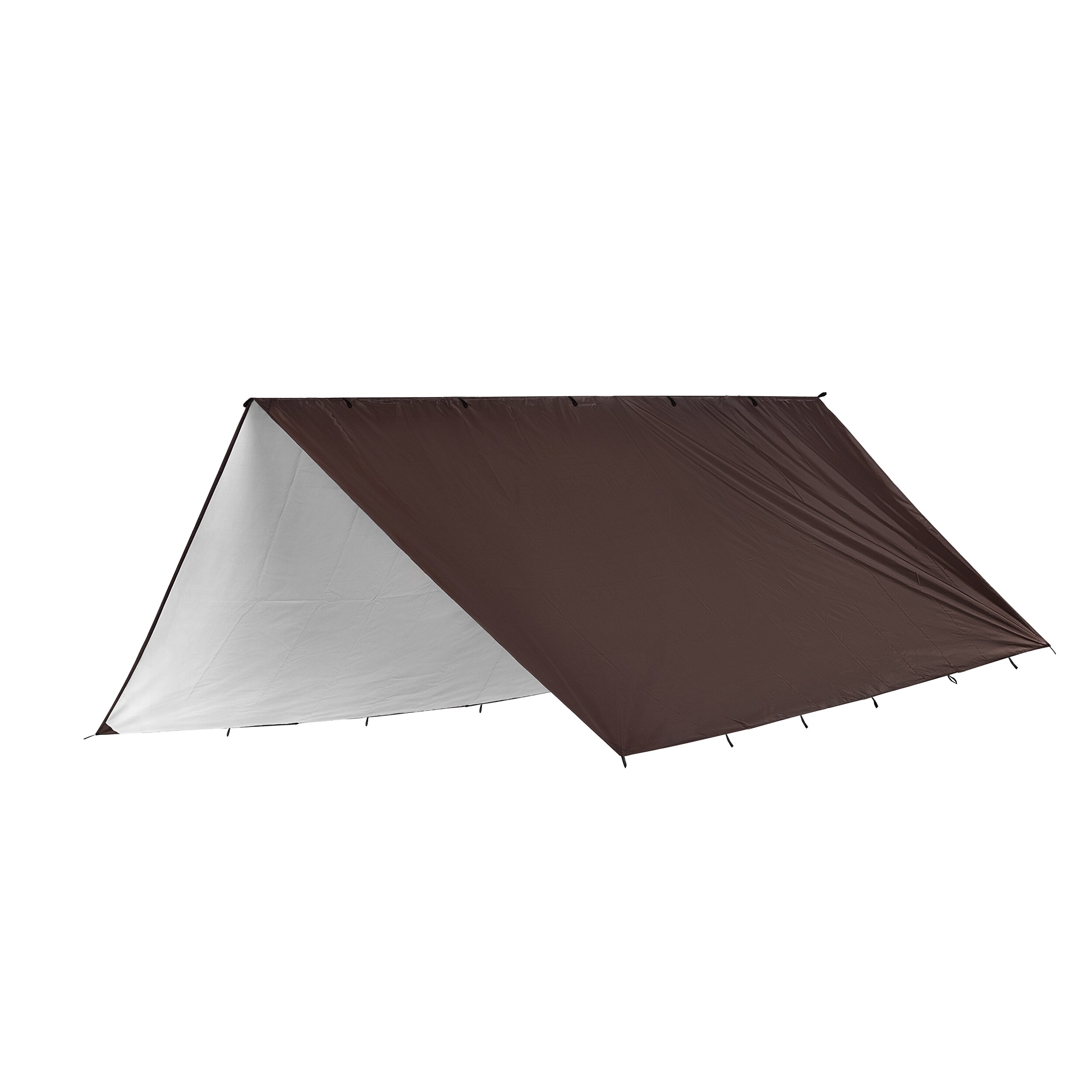 TigerWood Termo Tarp Camping Tarp 4.5 x 4.5 m - Brown