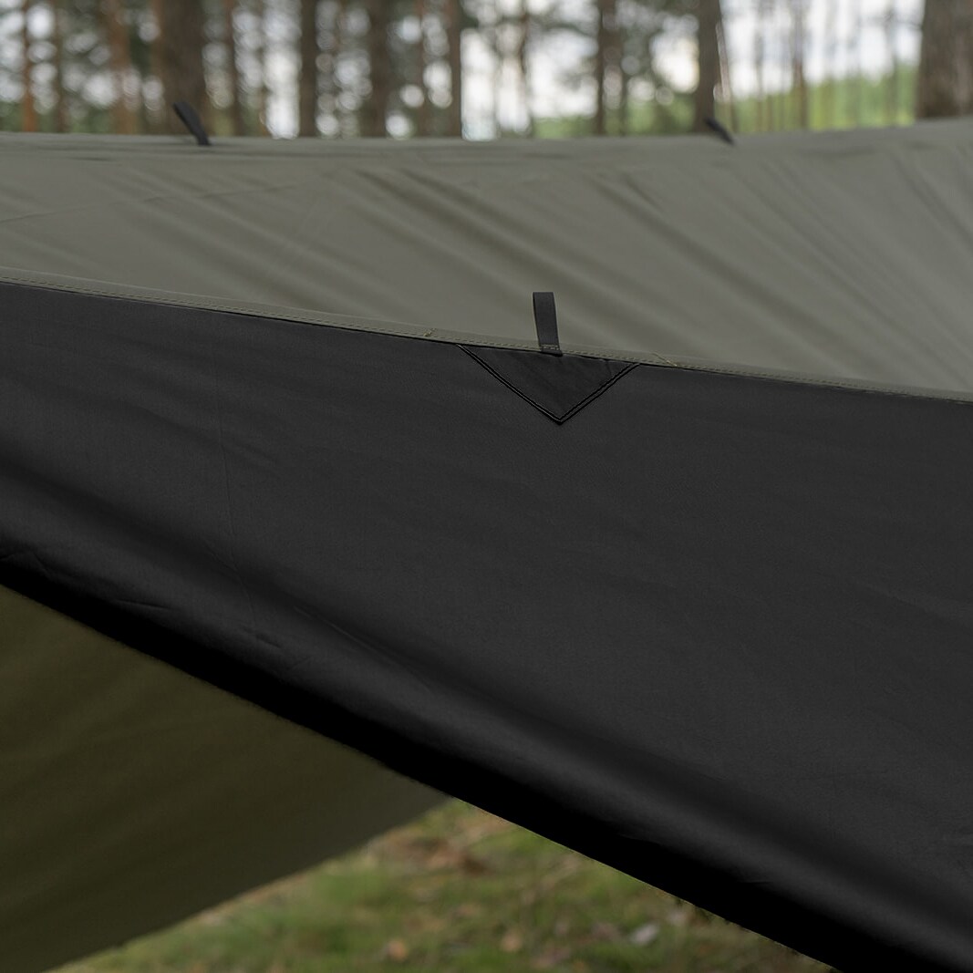 TigerWood Tarp T2 Camping Tarp 3 x 3 m - Olive