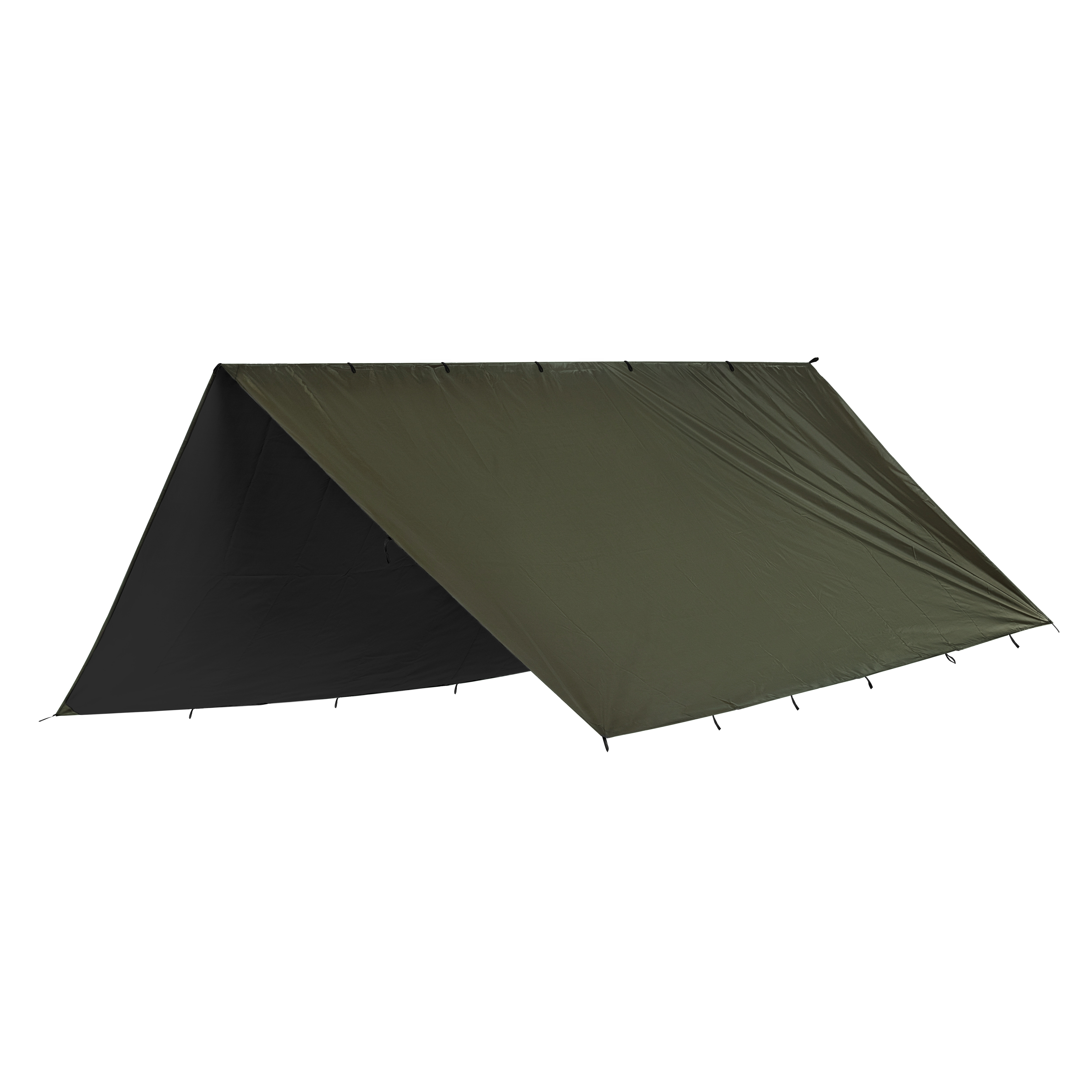 TigerWood Termo Tarp T2 Camping Tarp 4.5 x 4.5 m - Olive