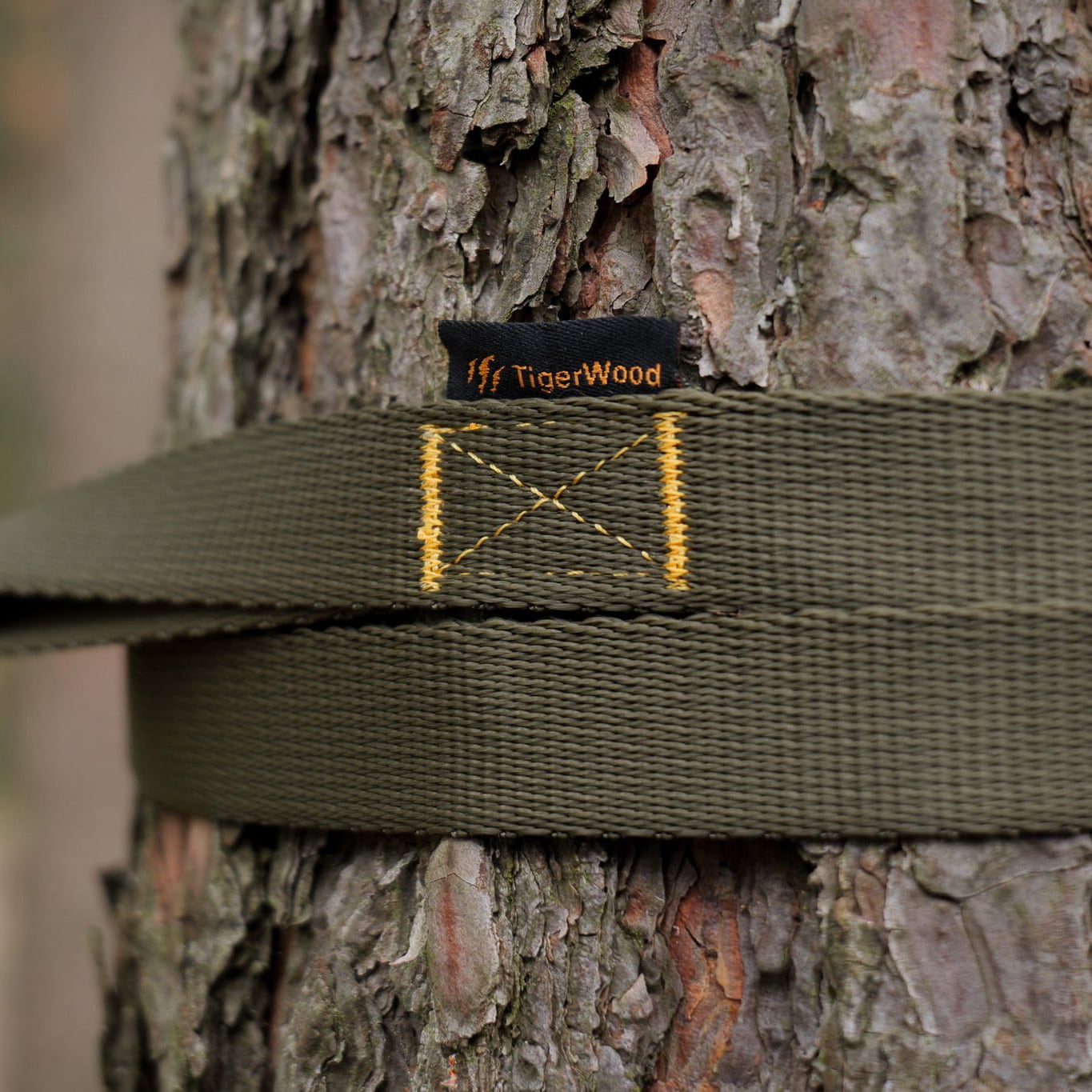 TigerWood Hammock Mounting Straps 2 m - Olive