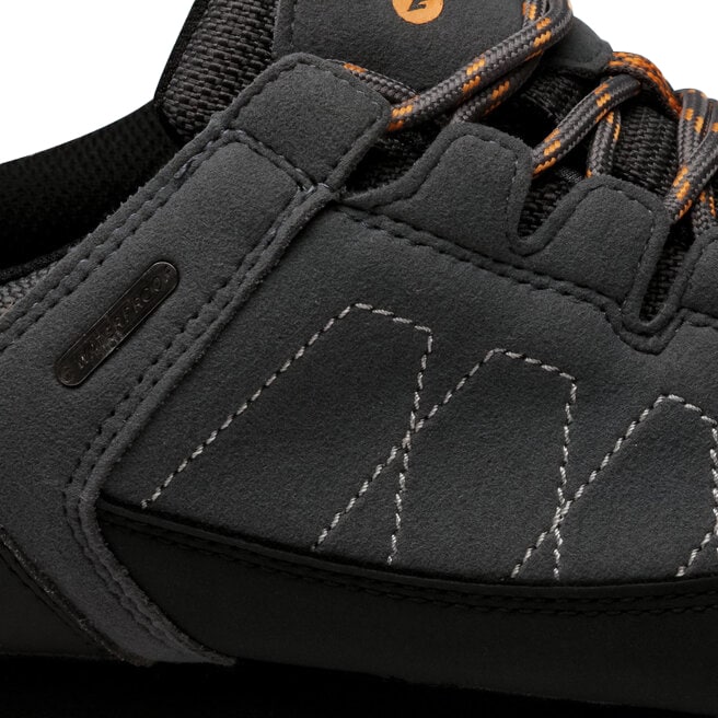 Hi-Tec Gelen II Low WP Shoes - Dark Grey/Black/Orange