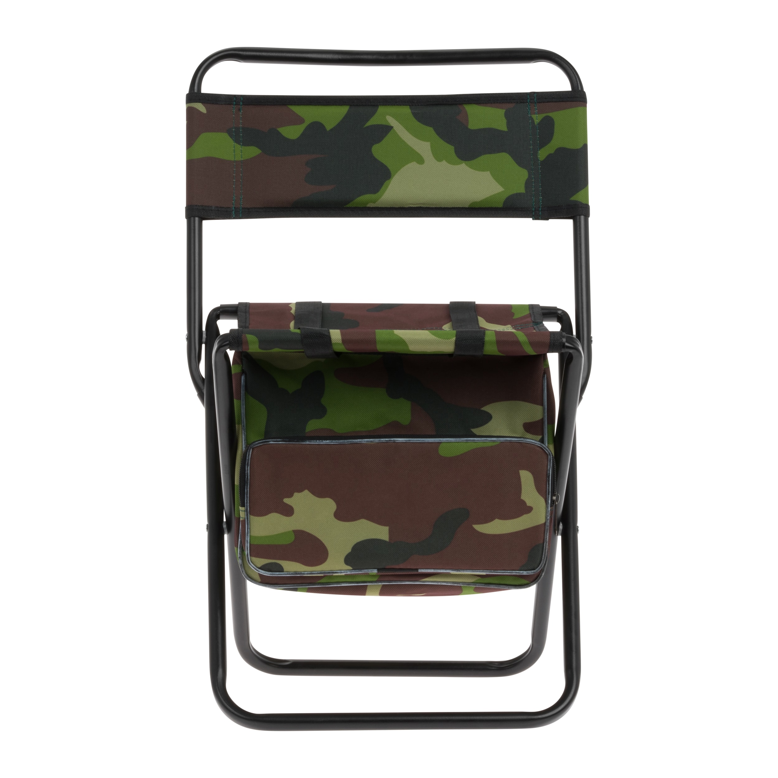 Mikado Folding Travel Chair with backrest and bag - Camouflage