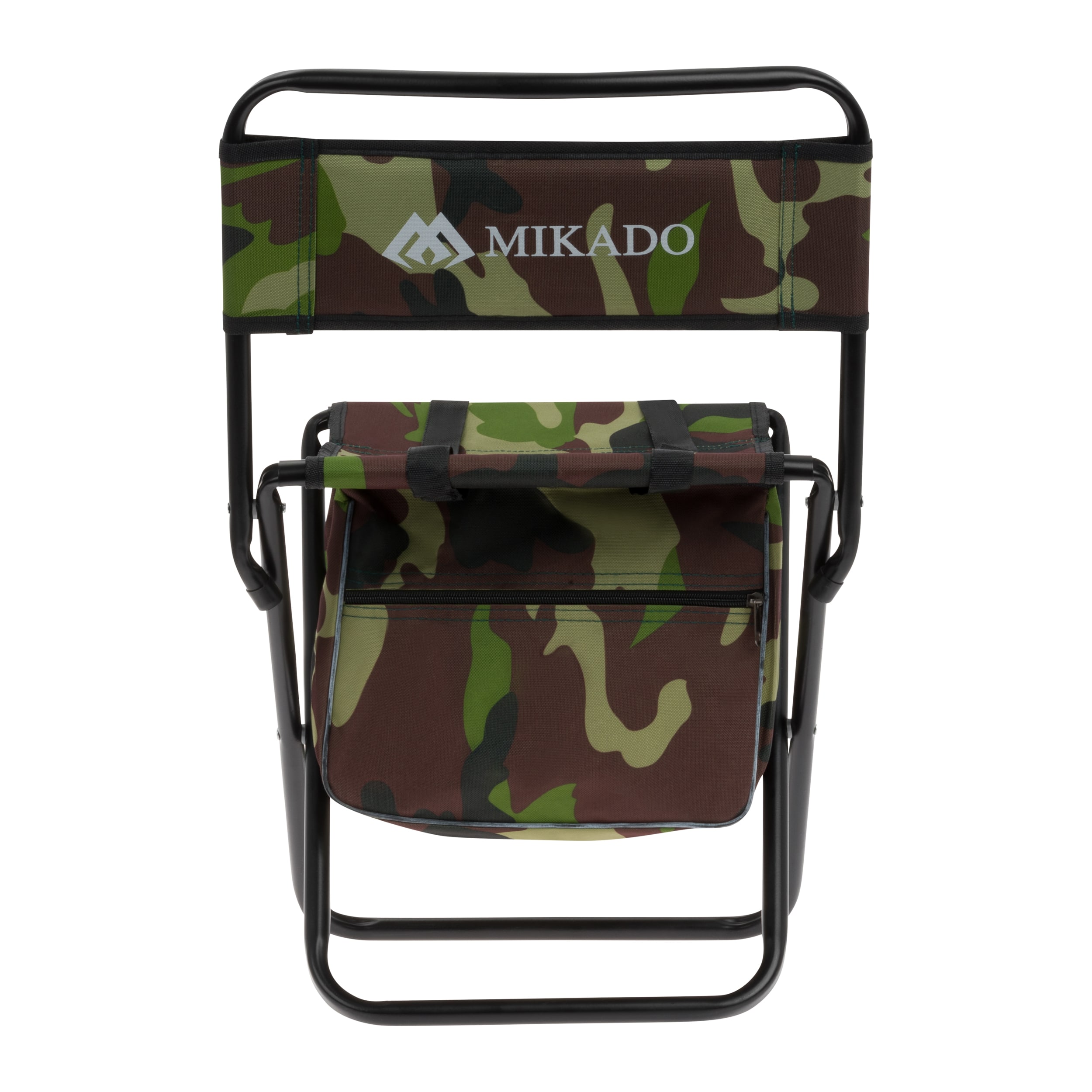 Mikado Folding Travel Chair with backrest and bag - Camouflage