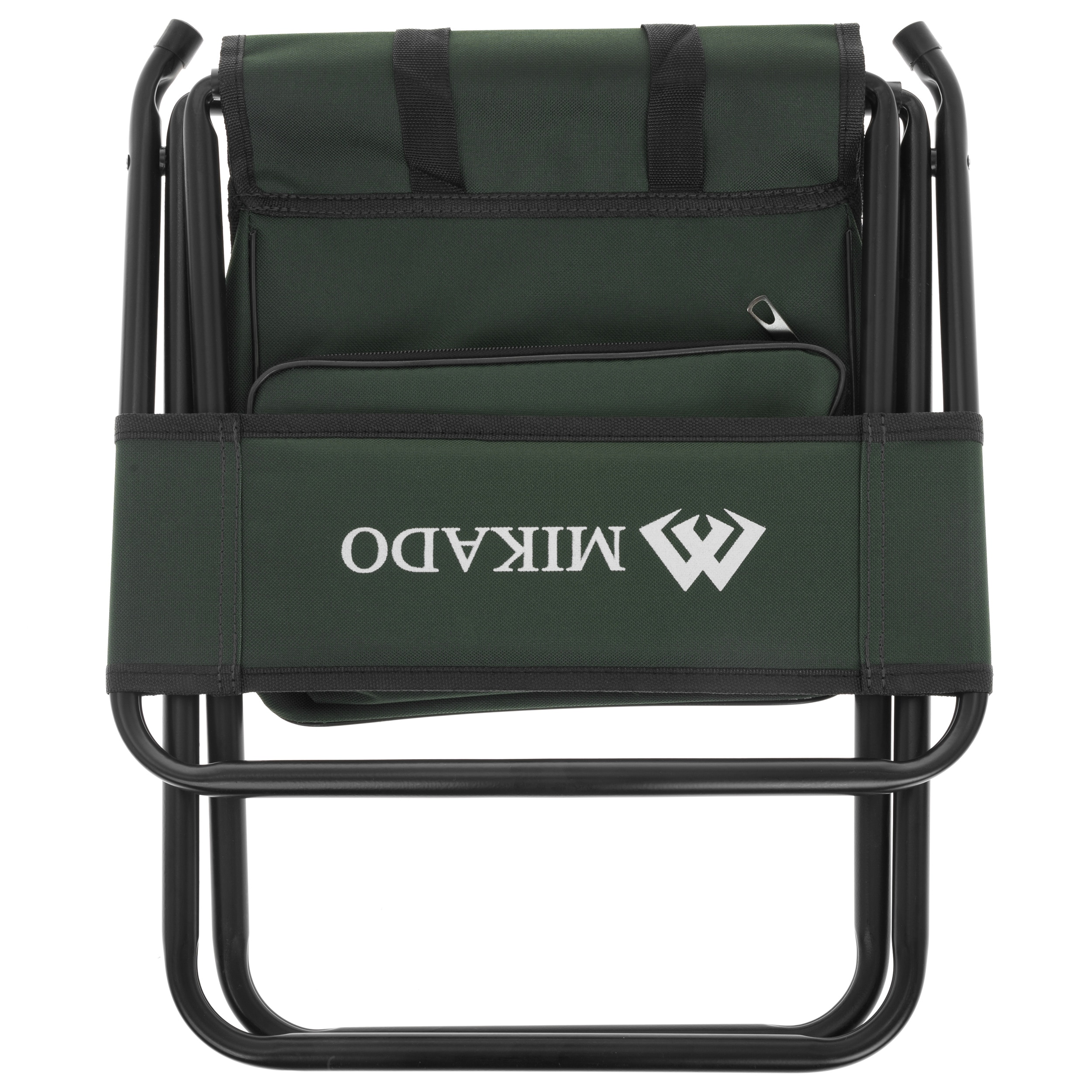 Mikado Folding Travel Chair with backrest and bag - Green