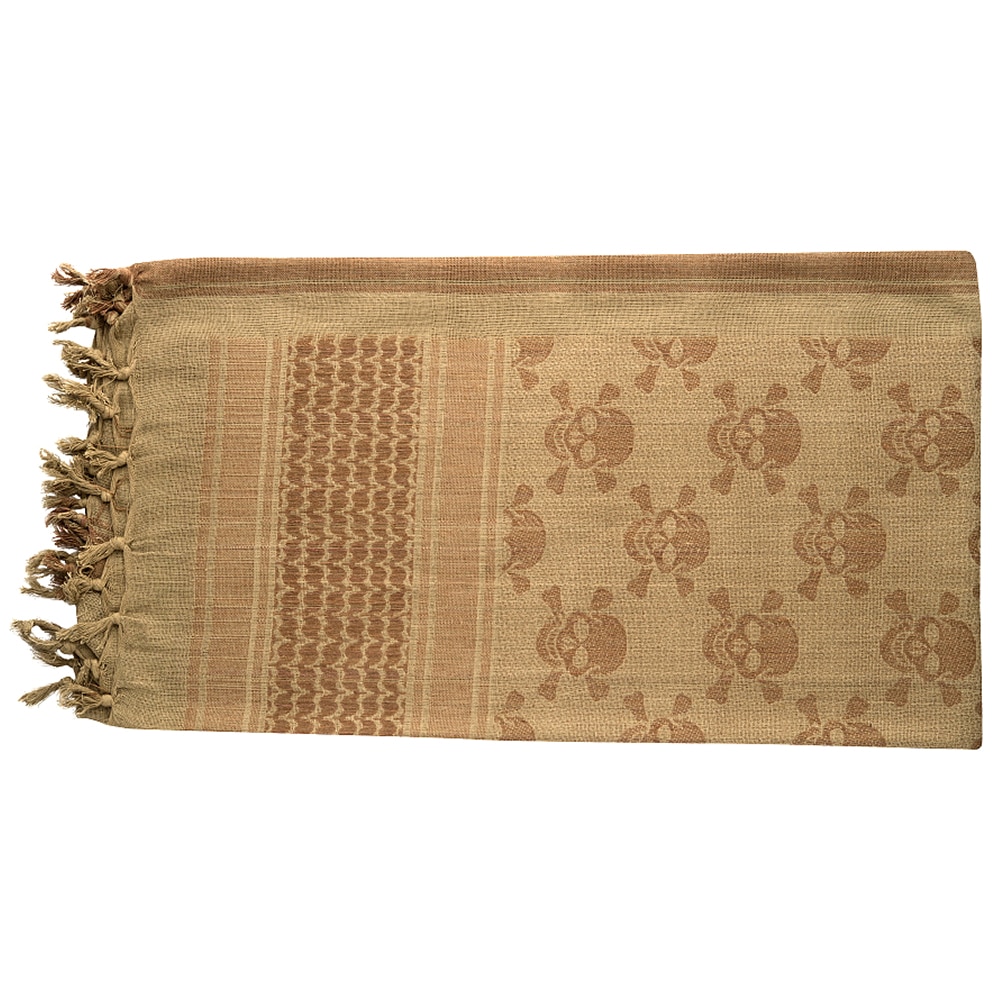 M-Tac Shemagh Pirate Skull Protective Scarf - Coyote/Brown